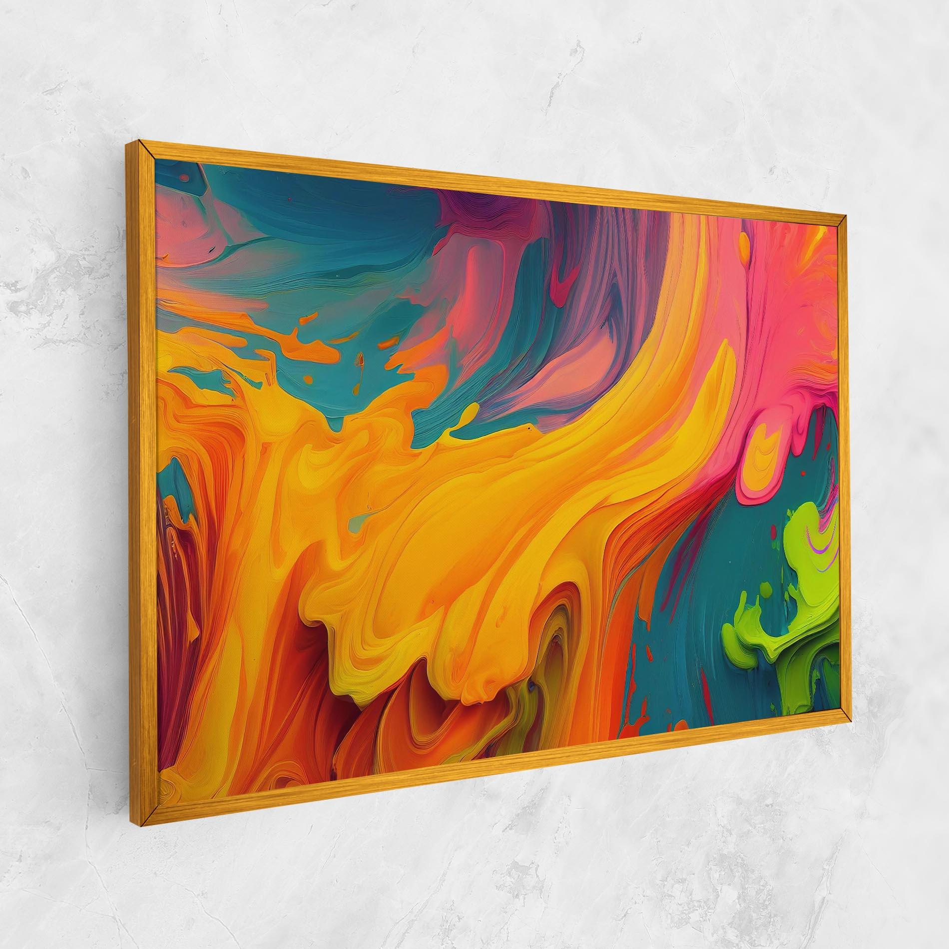 Tablou Canvas Dried Mixed Paint mockup 1