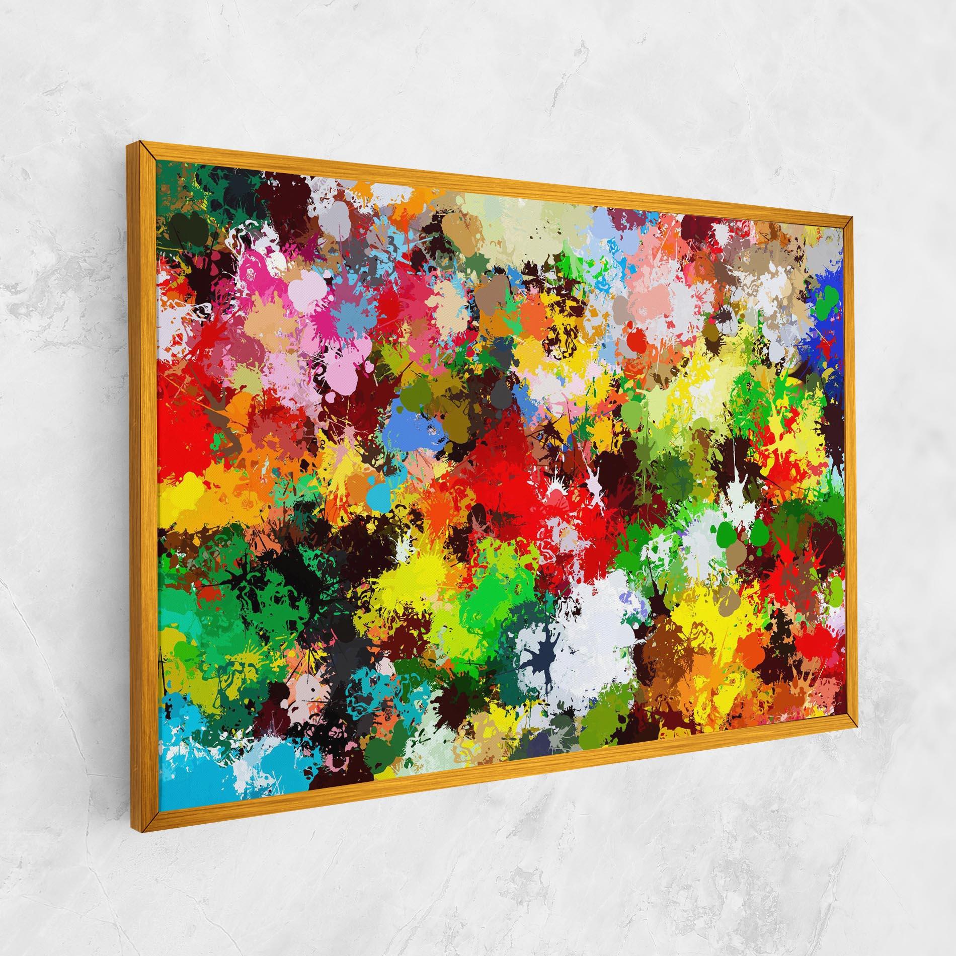 Tablou Canvas Flowers Shaped Stains mockup 1