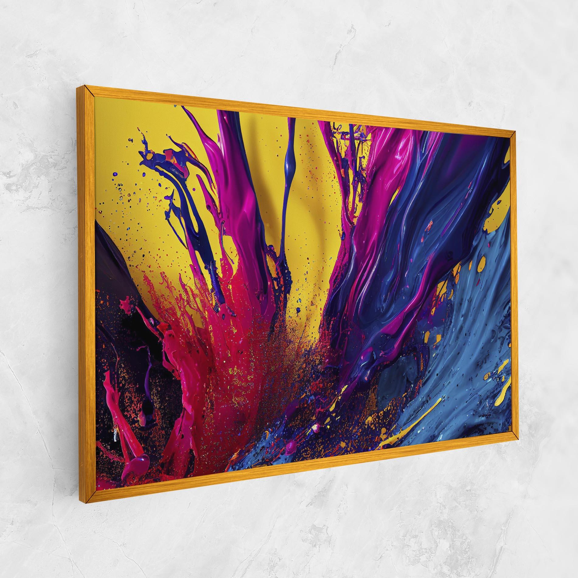 Tablou Canvas Purple And Blue Splash mockup 1