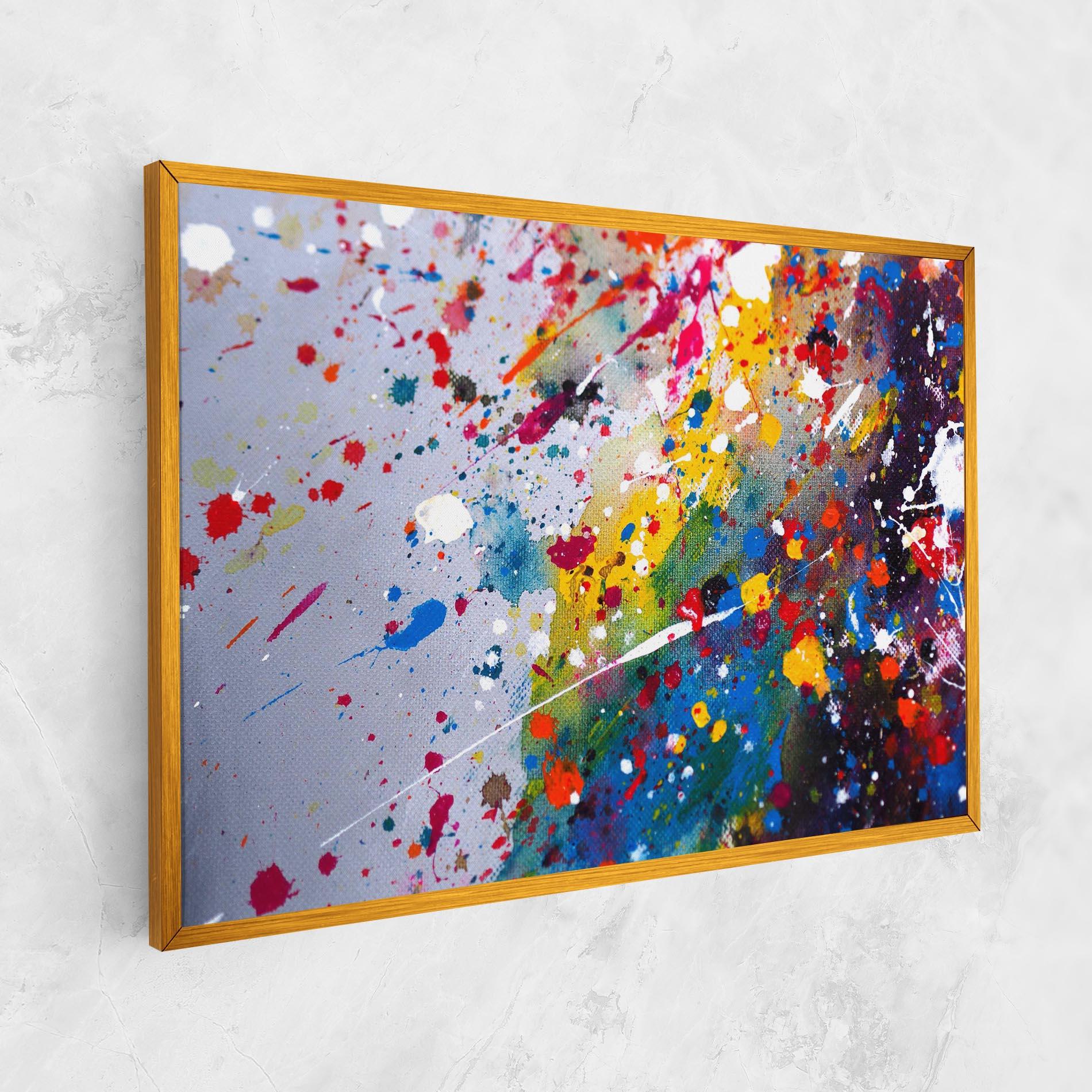 Tablou Canvas Watercolor Drops mockup 1