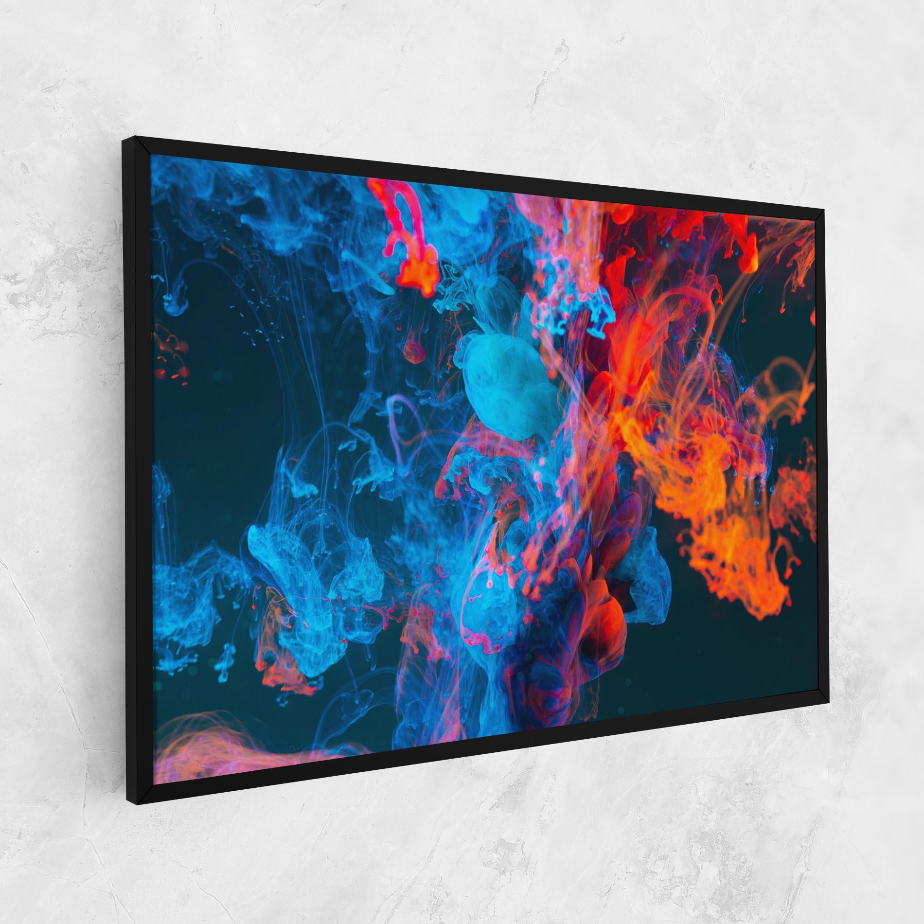 Tablou Canvas Abstract Blue And Red mockup 1