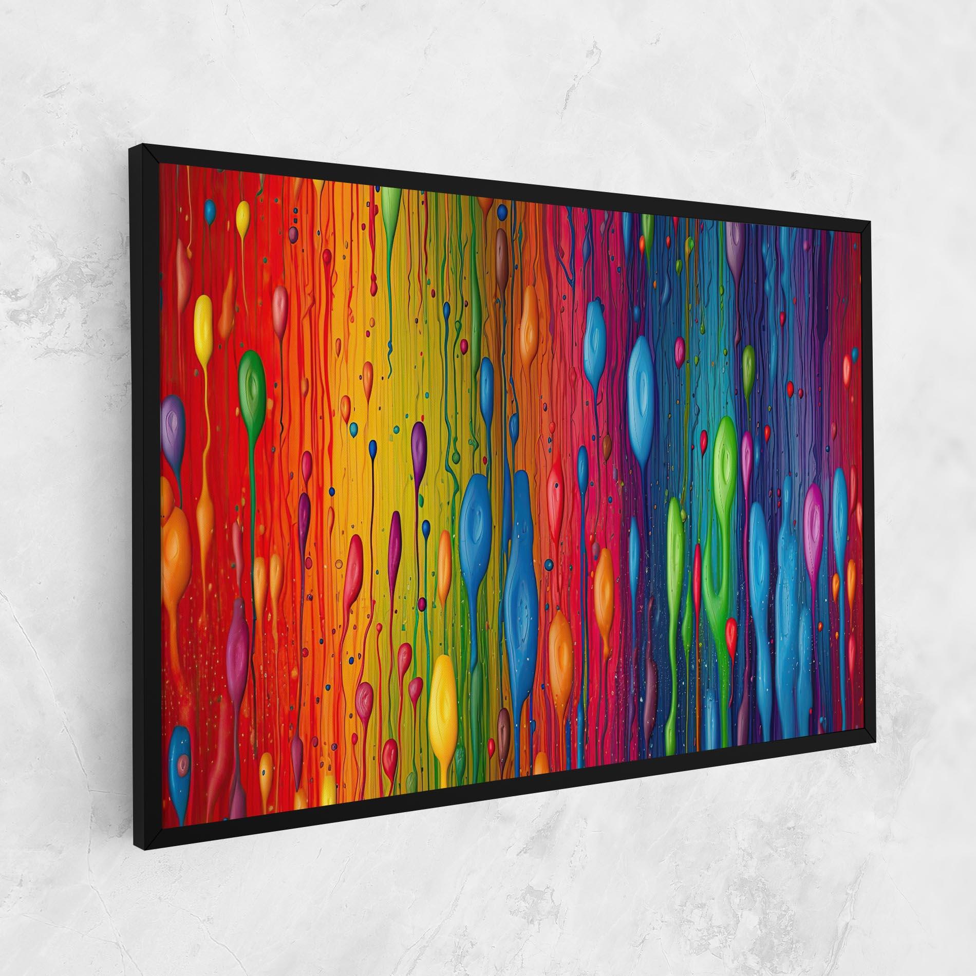 Tablou Canvas Abstract Rainbow Pattern mockup 1
