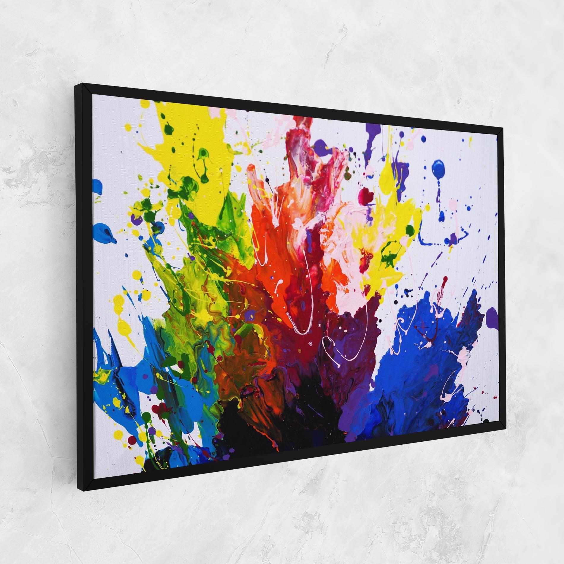 Tablou Canvas Blue Purple Exploding mockup 1