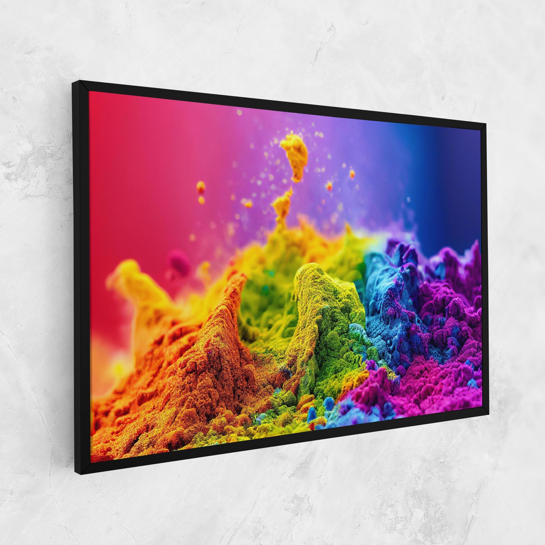Tablou Canvas Color Powder Explosion mockup 1