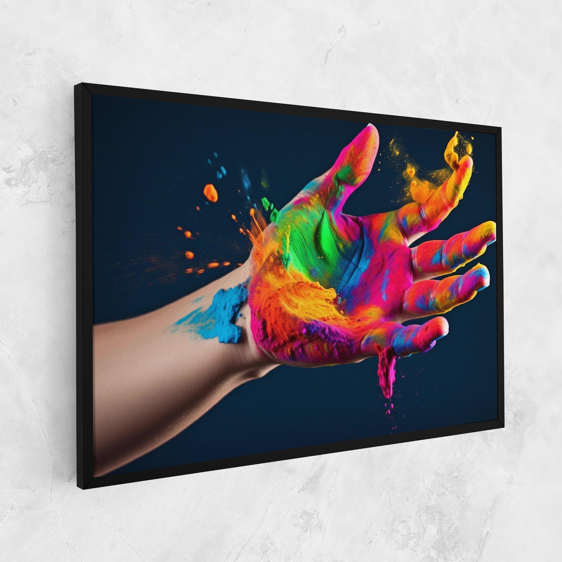 Tablou Canvas Colorful Hand mockup 1