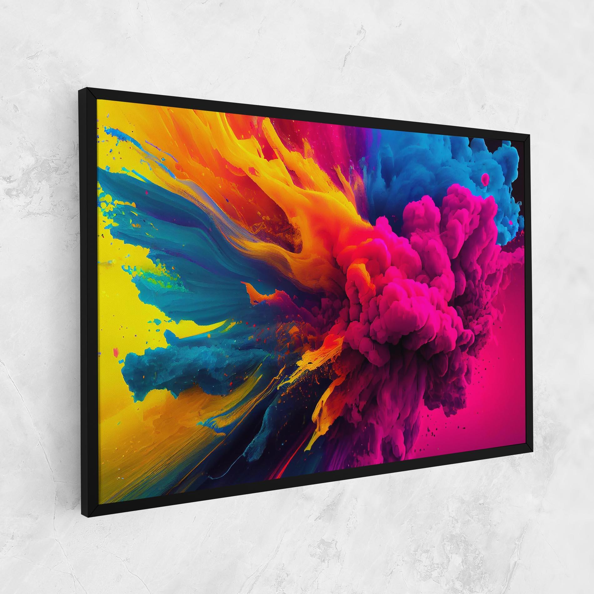 Tablou Canvas Colorful Paint Explosion mockup 1