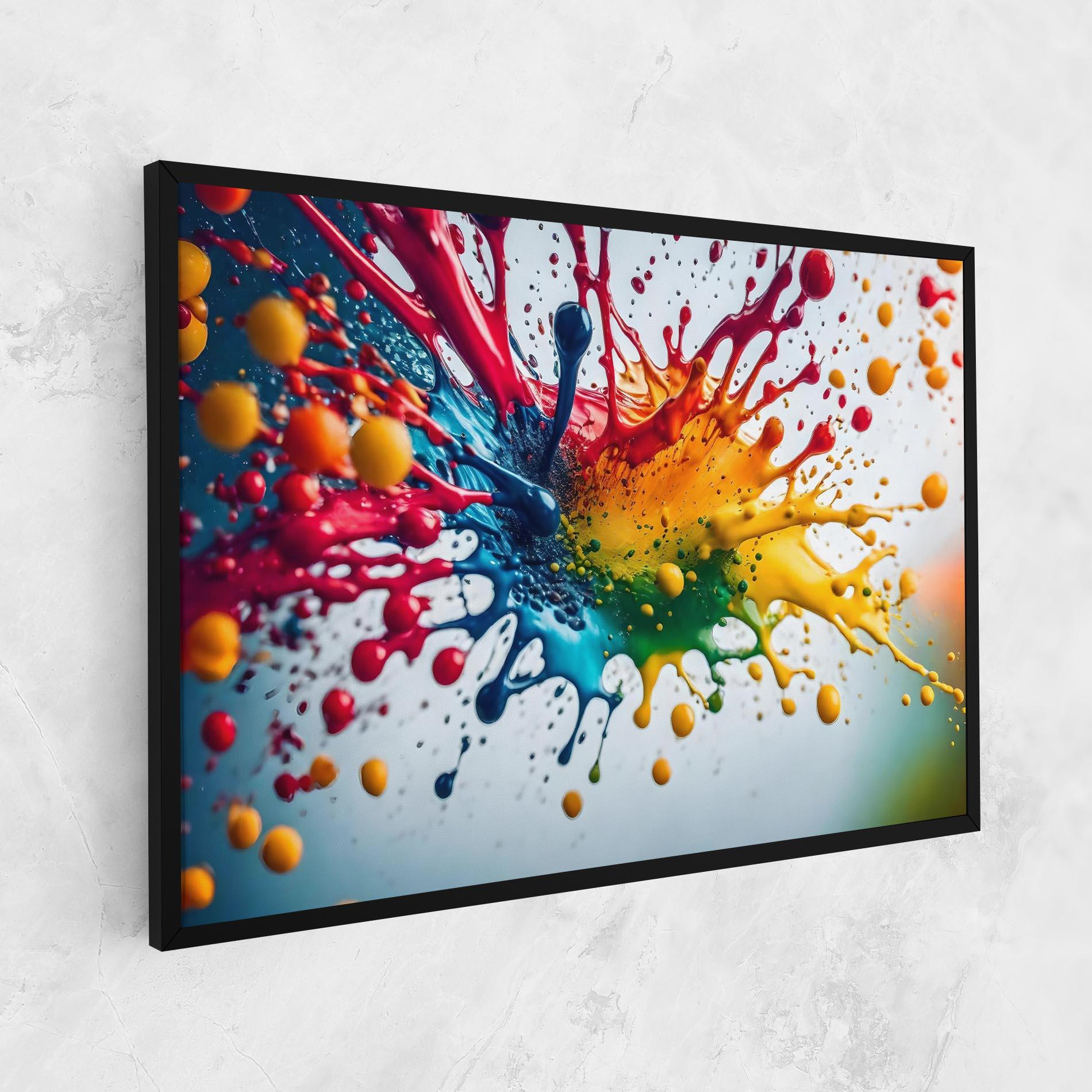 Tablou Canvas Colorful Splash Rainbow mockup 1