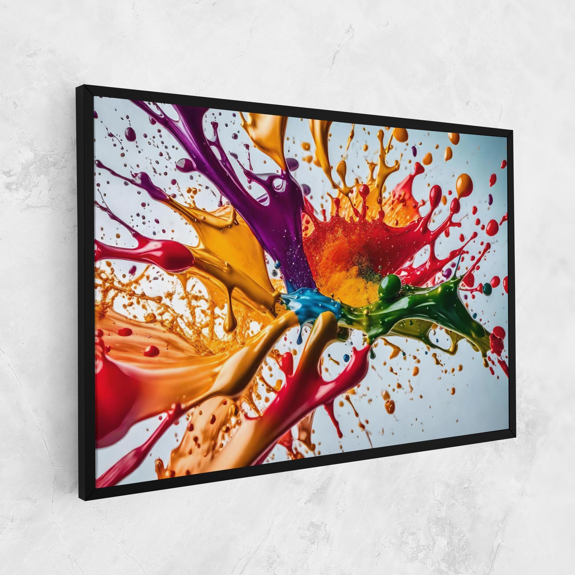 Tablou Canvas Colorful Yellow Rainbow mockup 1