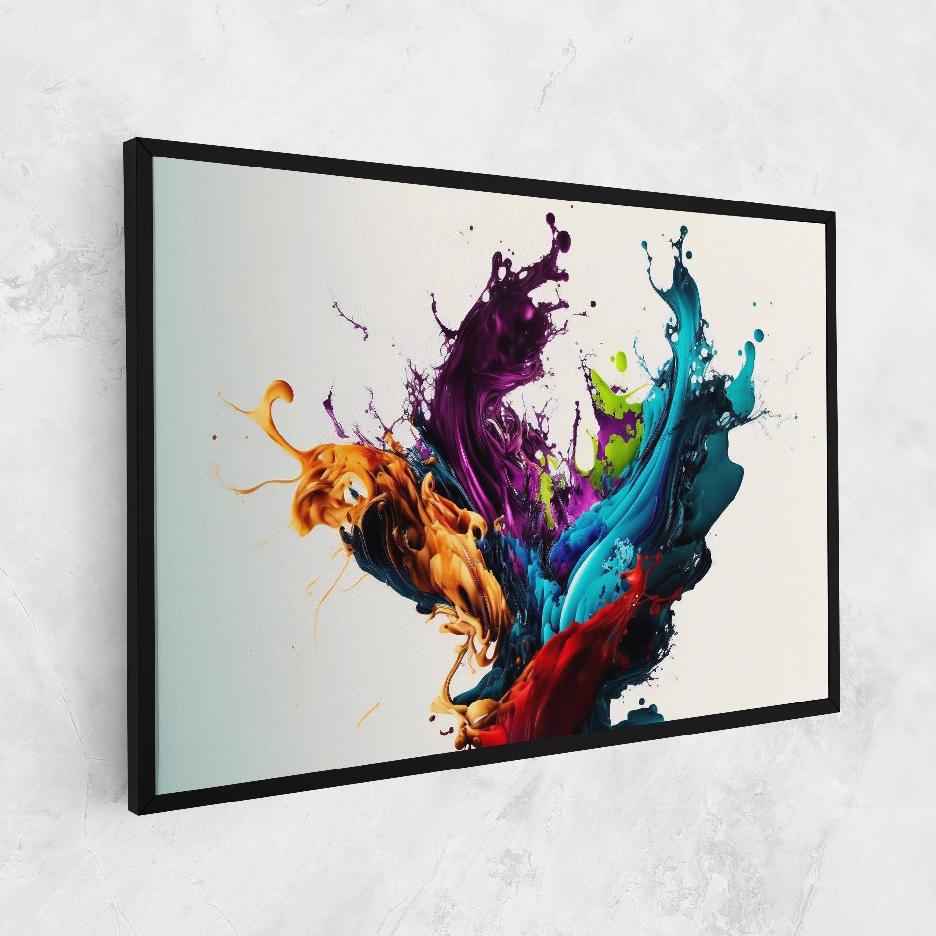 Tablou Canvas Dark Purple Splash mockup 1