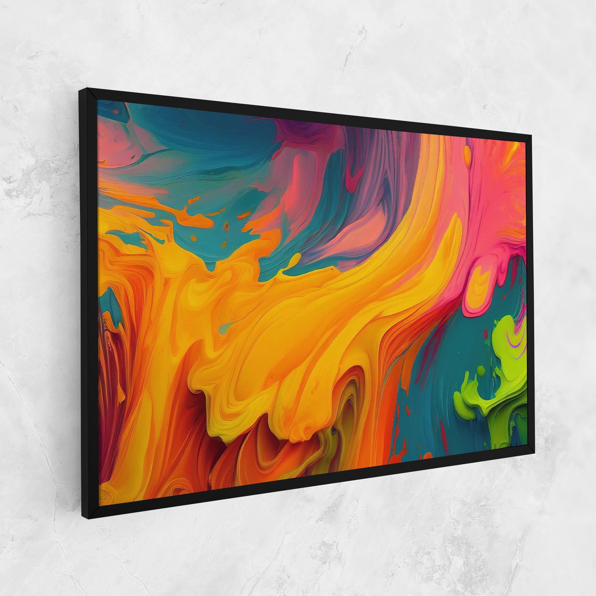 Tablou Canvas Dried Mixed Paint mockup 1