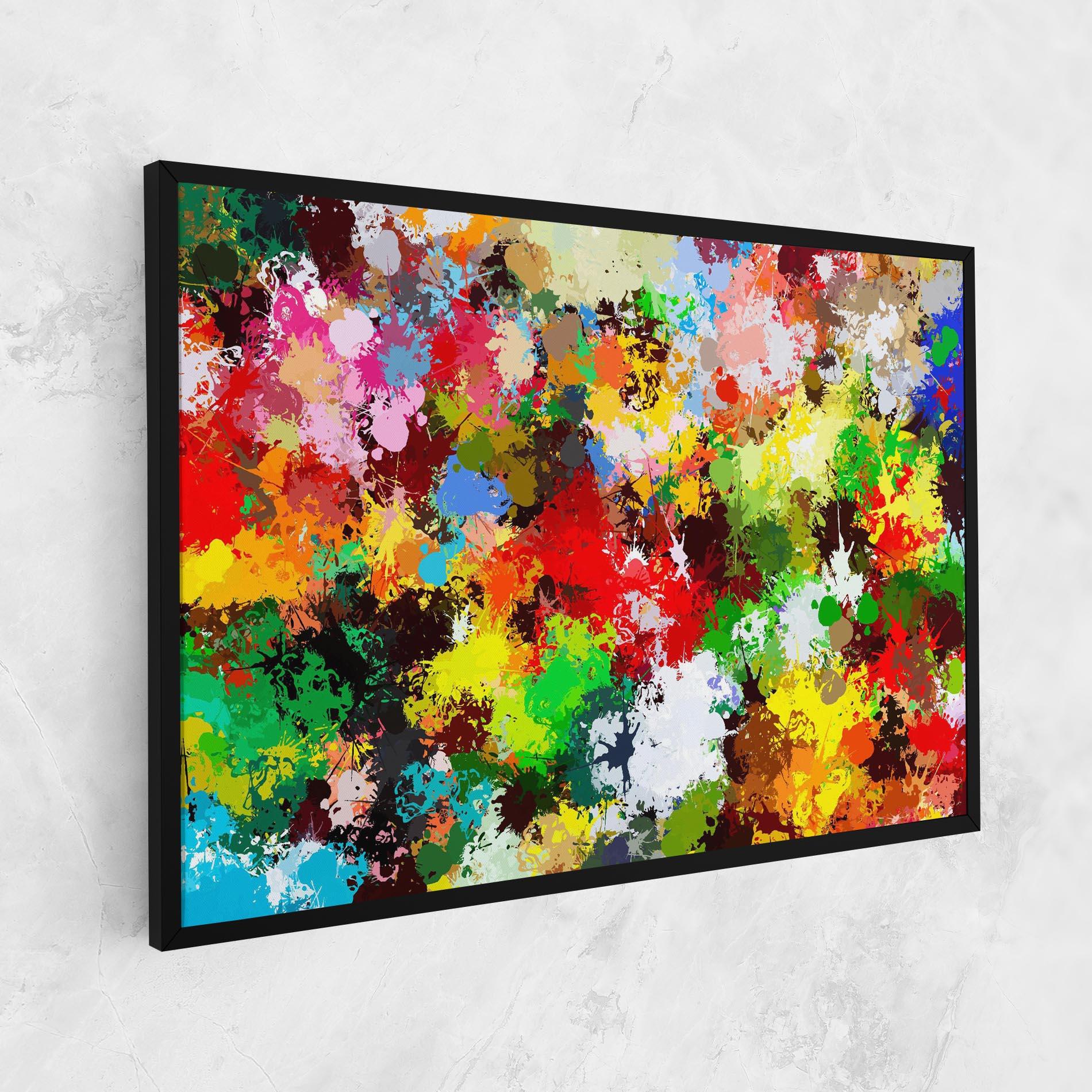 Tablou Canvas Flowers Shaped Stains mockup 1