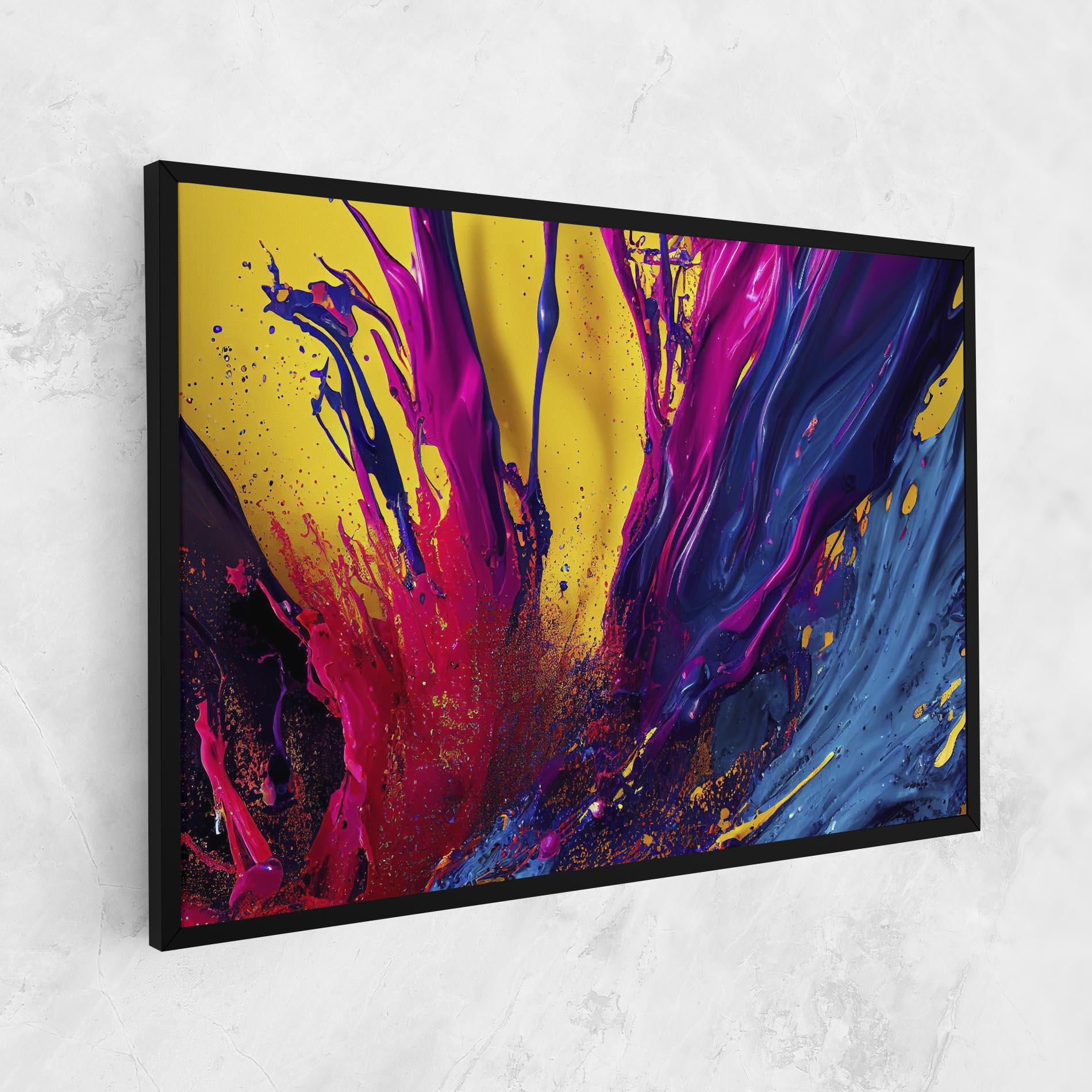 Tablou Canvas Purple And Blue Splash mockup 1