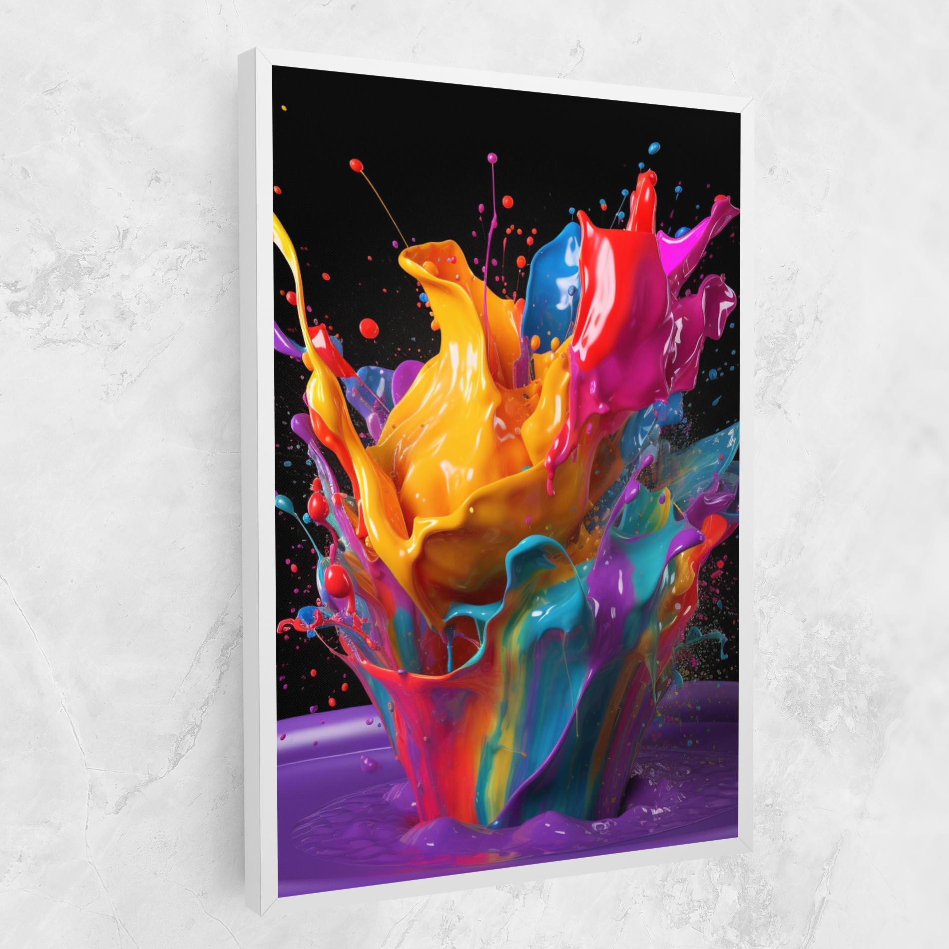 Tablou Canvas Brightly Color Splashing mockup 1