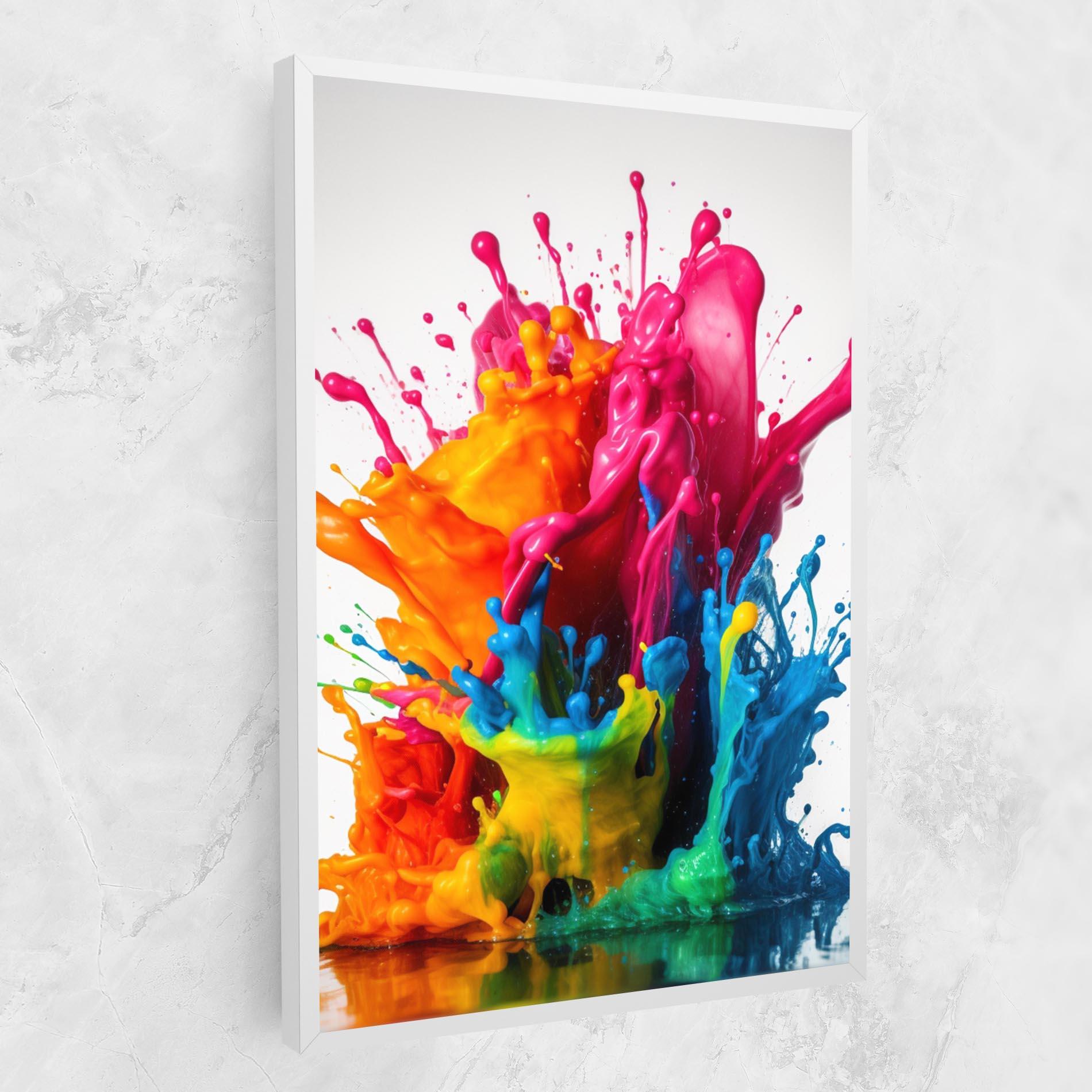 Tablou Canvas Colorful Explosion Paint mockup 1