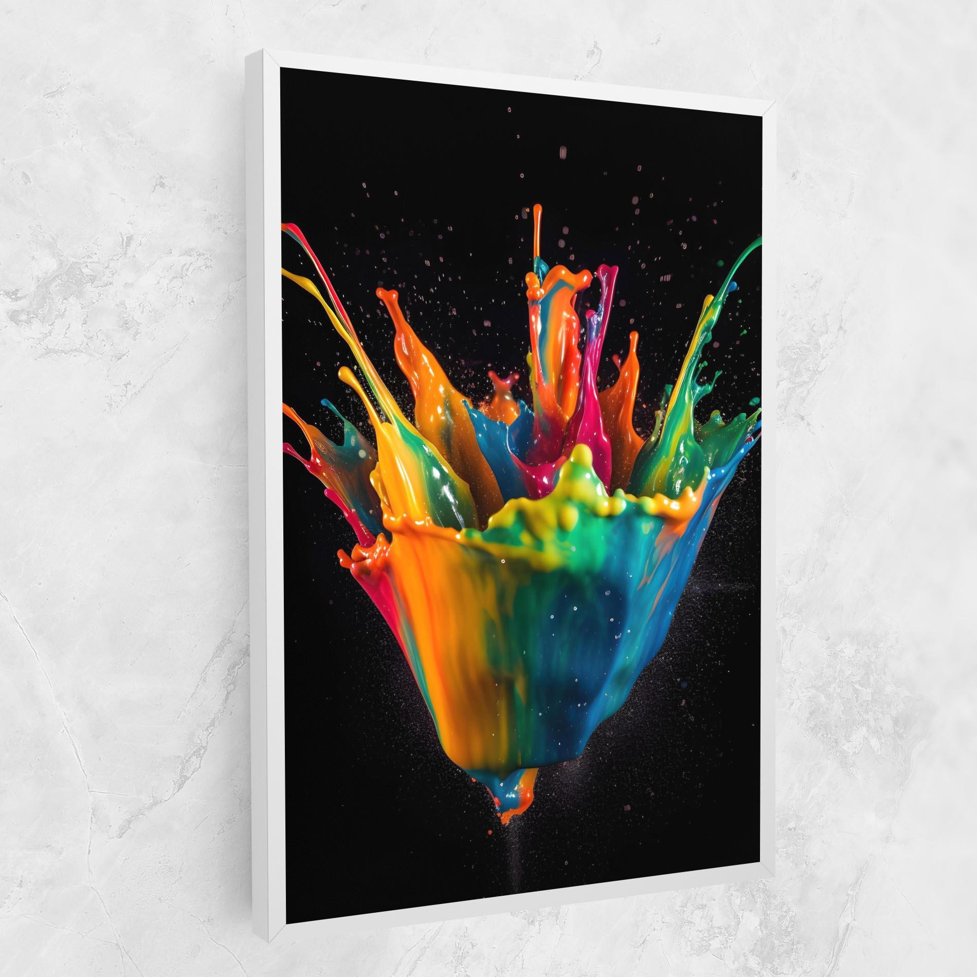 Tablou Canvas Colorful Paint Dropped mockup 1