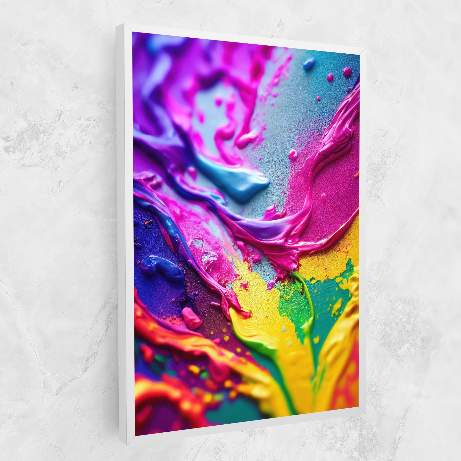 Tablou Canvas Pink Purple Close Up mockup 1