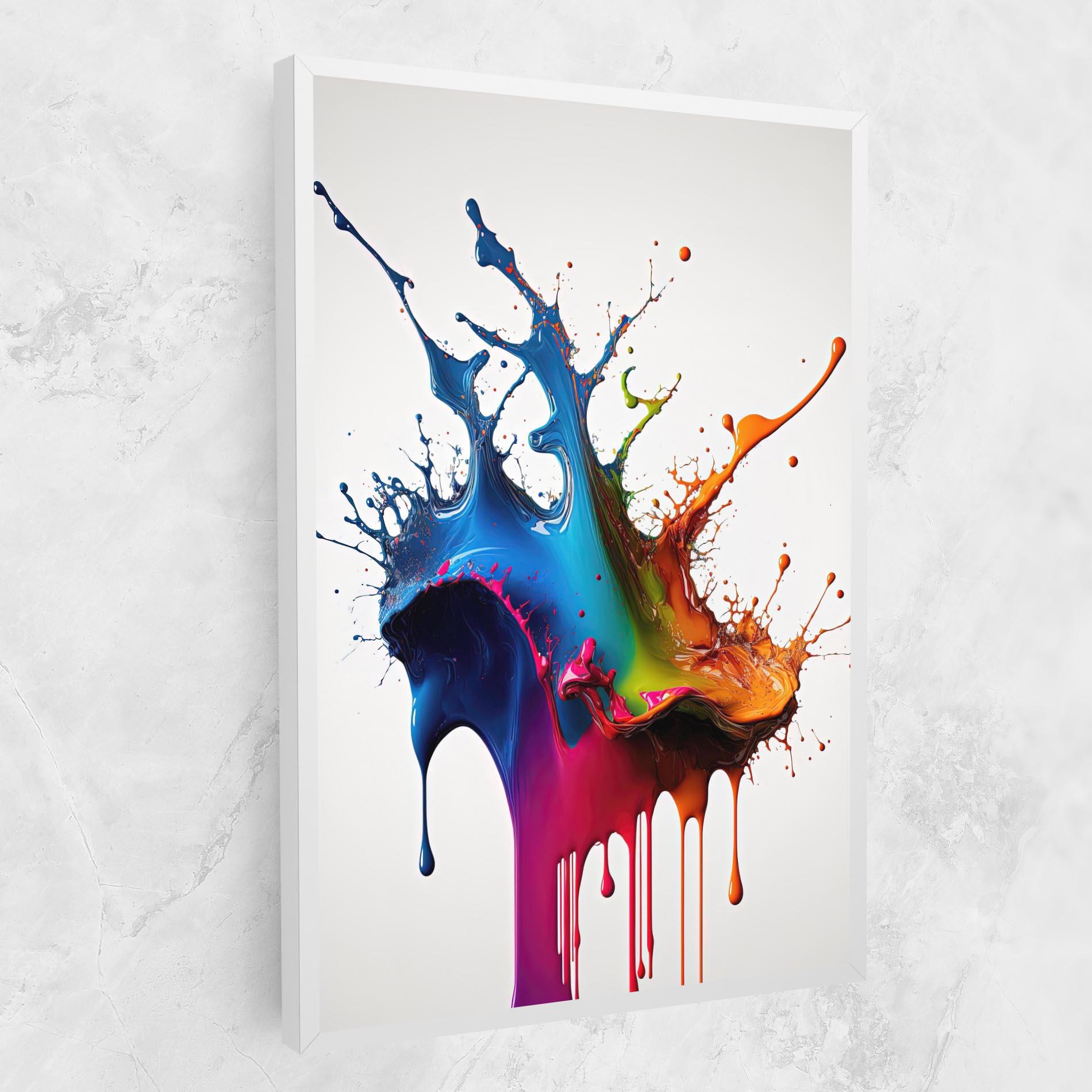 Tablou Canvas Yellow Blue Floating mockup 1