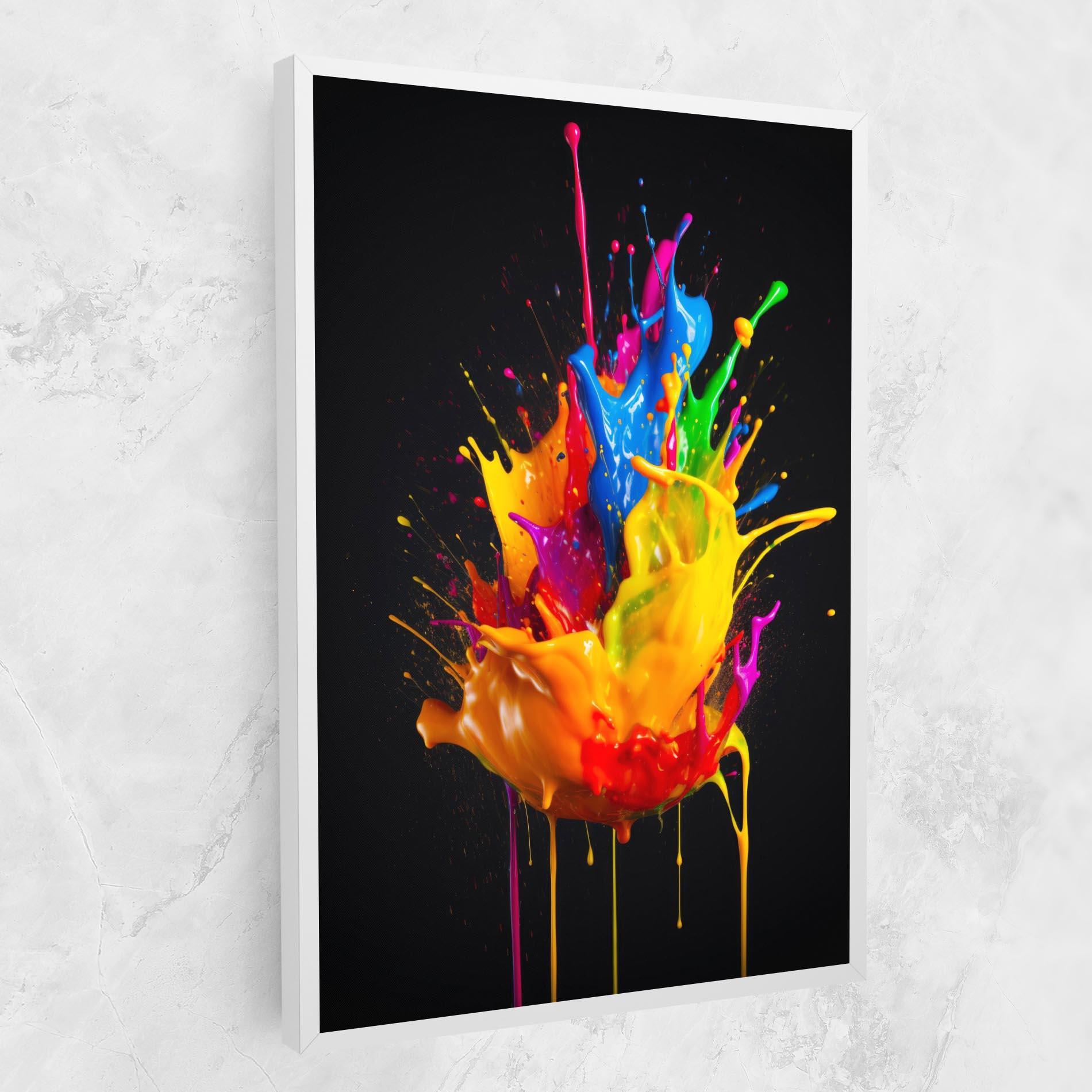 Tablou Canvas Yellow Splash Floating mockup 1