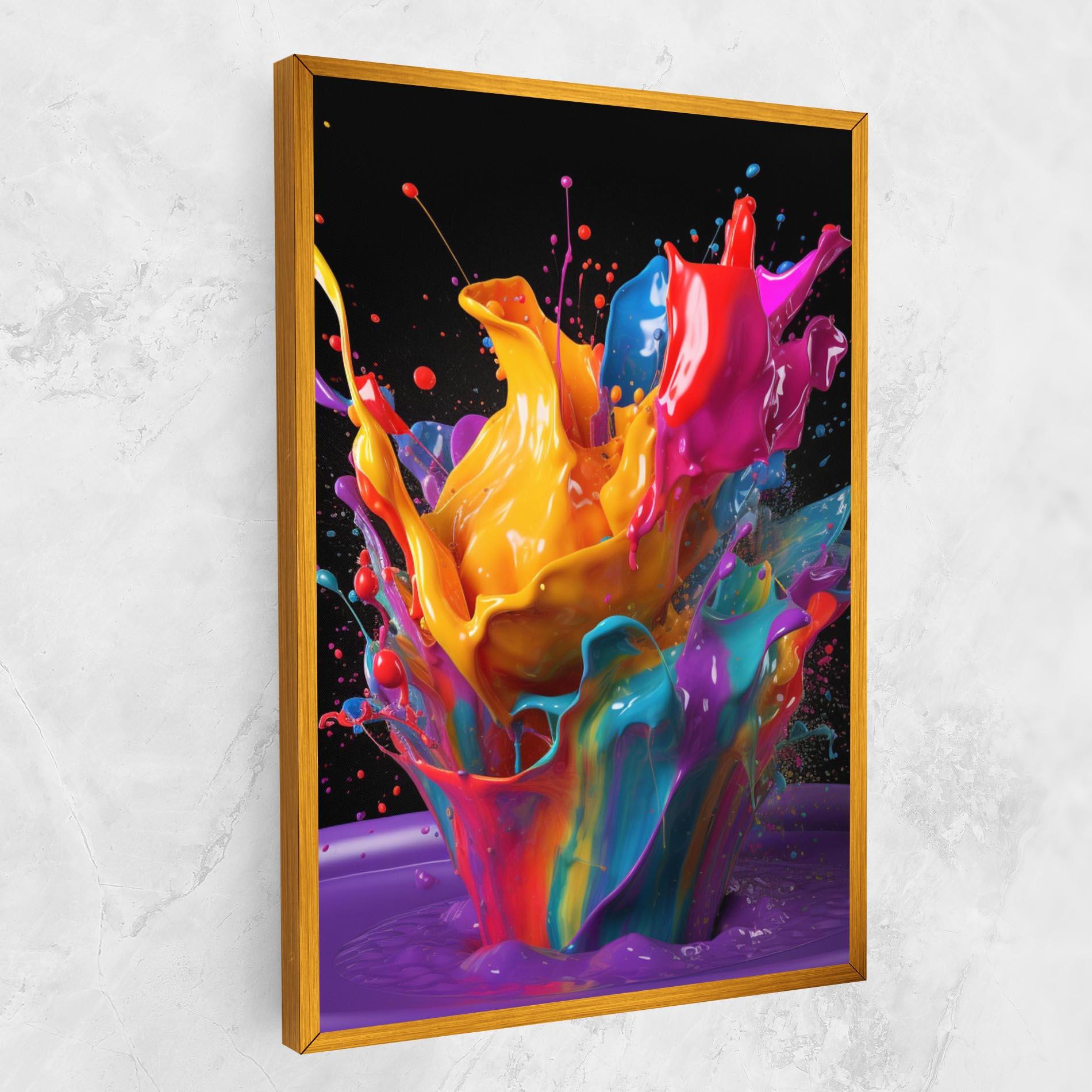 Tablou Canvas Brightly Color Splashing mockup 1