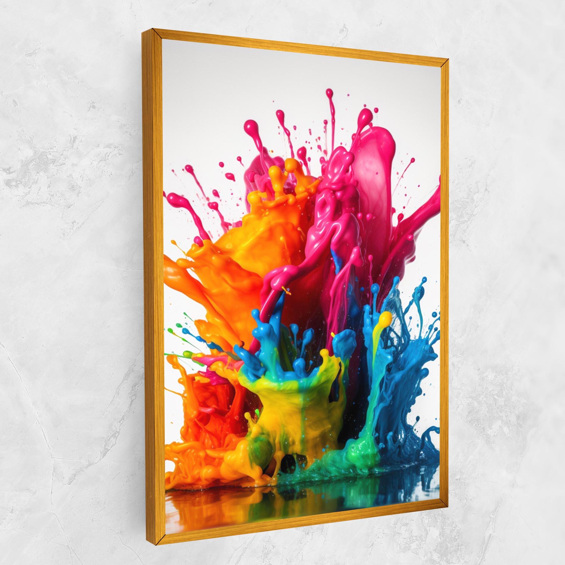 Tablou Canvas Colorful Explosion Paint mockup 1