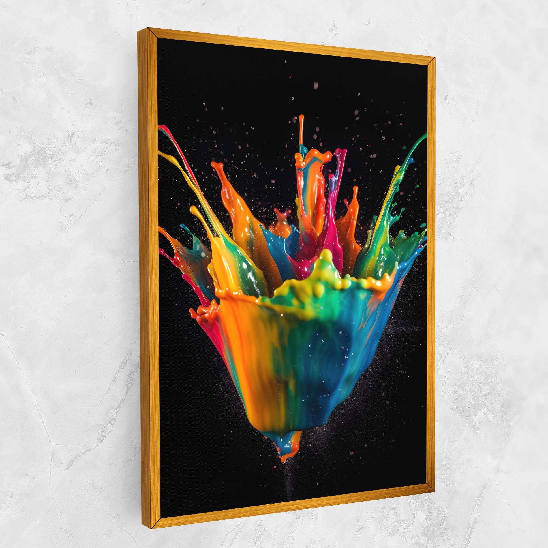 Tablou Canvas Colorful Paint Dropped mockup 1