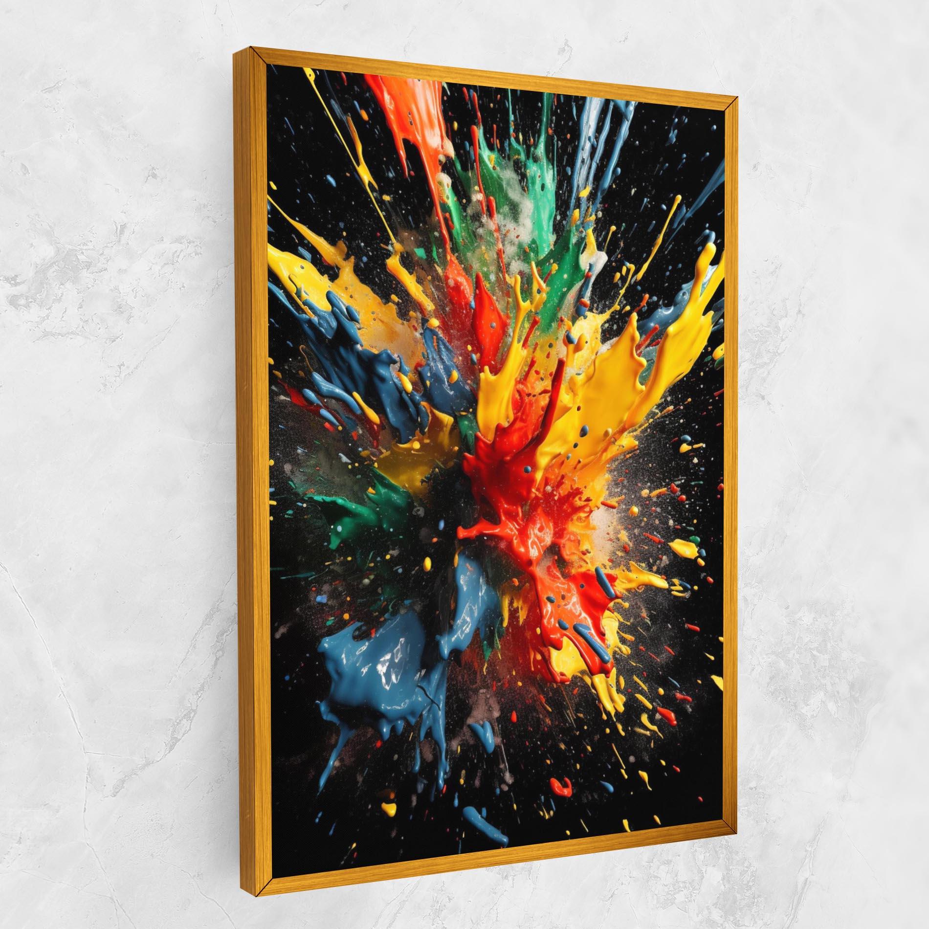 Tablou Canvas Floating Color Splash mockup 1