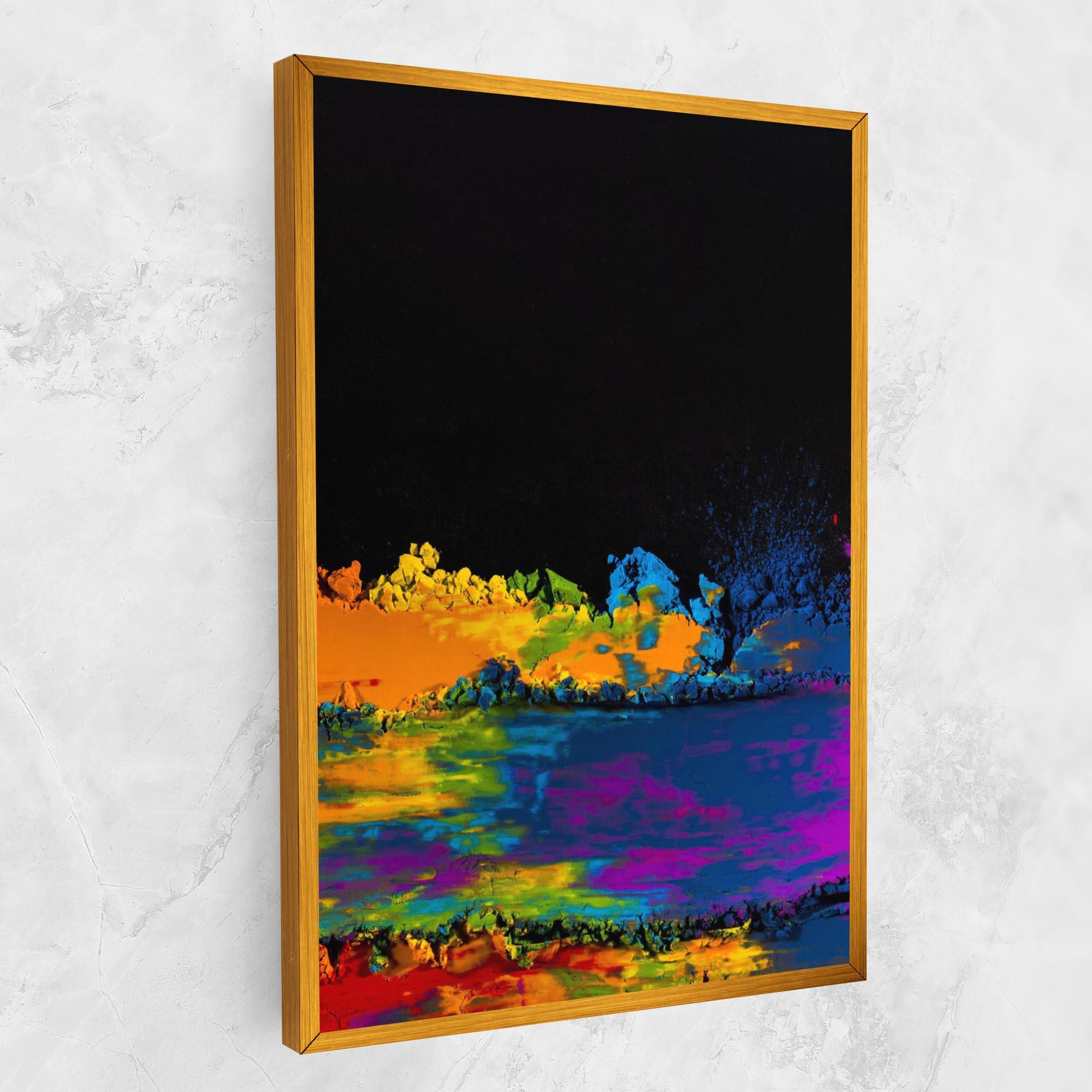 Tablou Canvas Mixed Holi Colors mockup 1