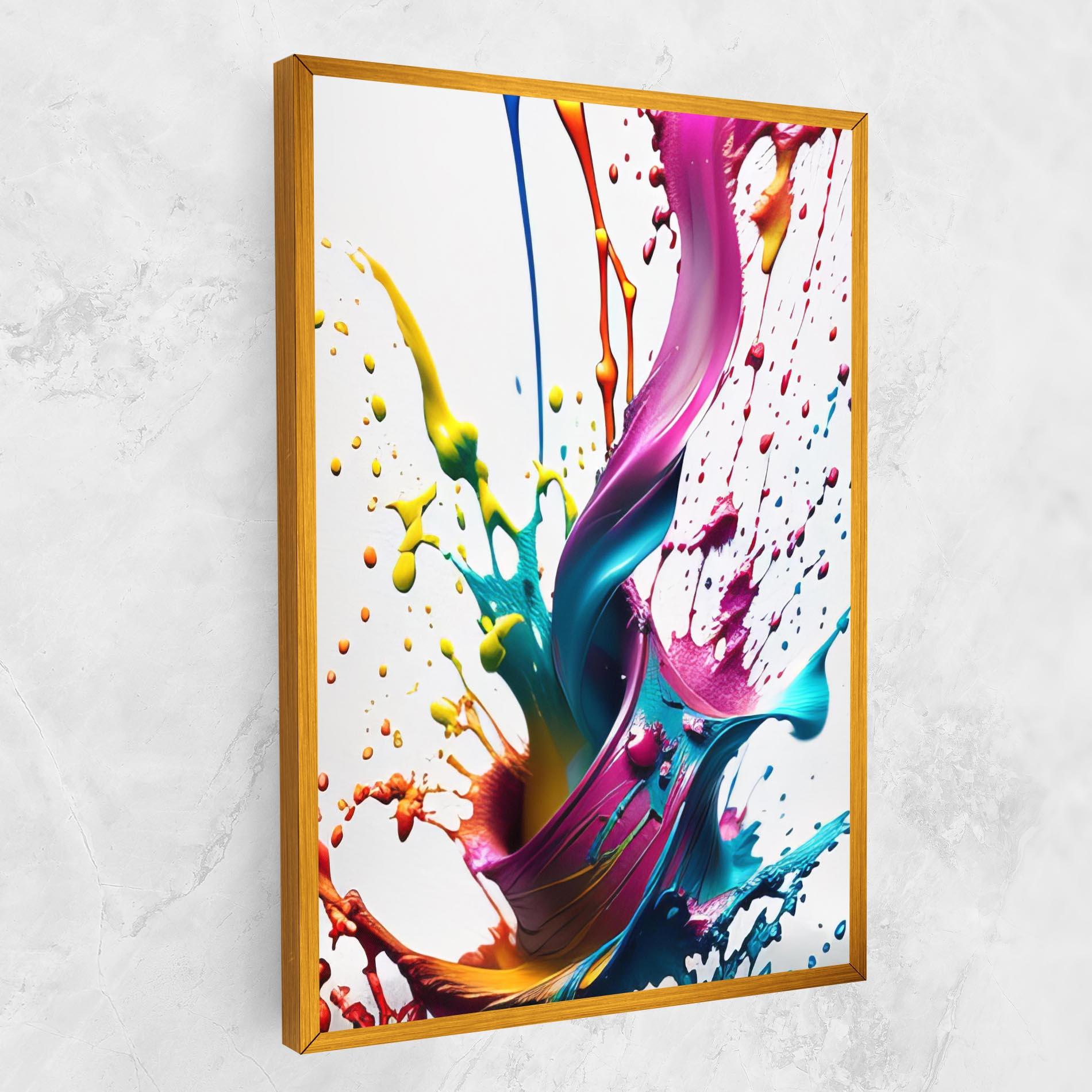 Tablou Canvas Purple Blue Splash mockup 1