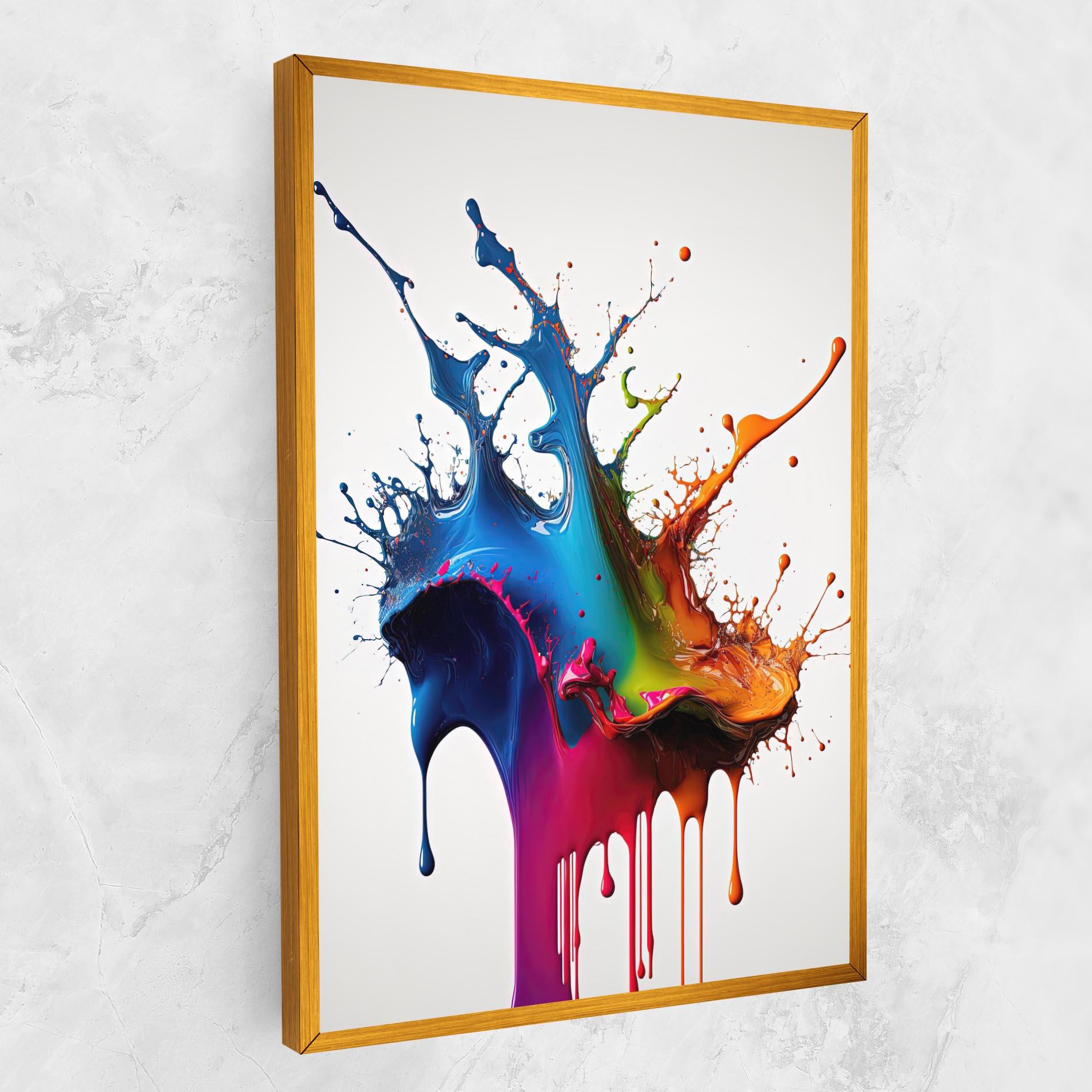 Tablou Canvas Yellow Blue Floating mockup 1