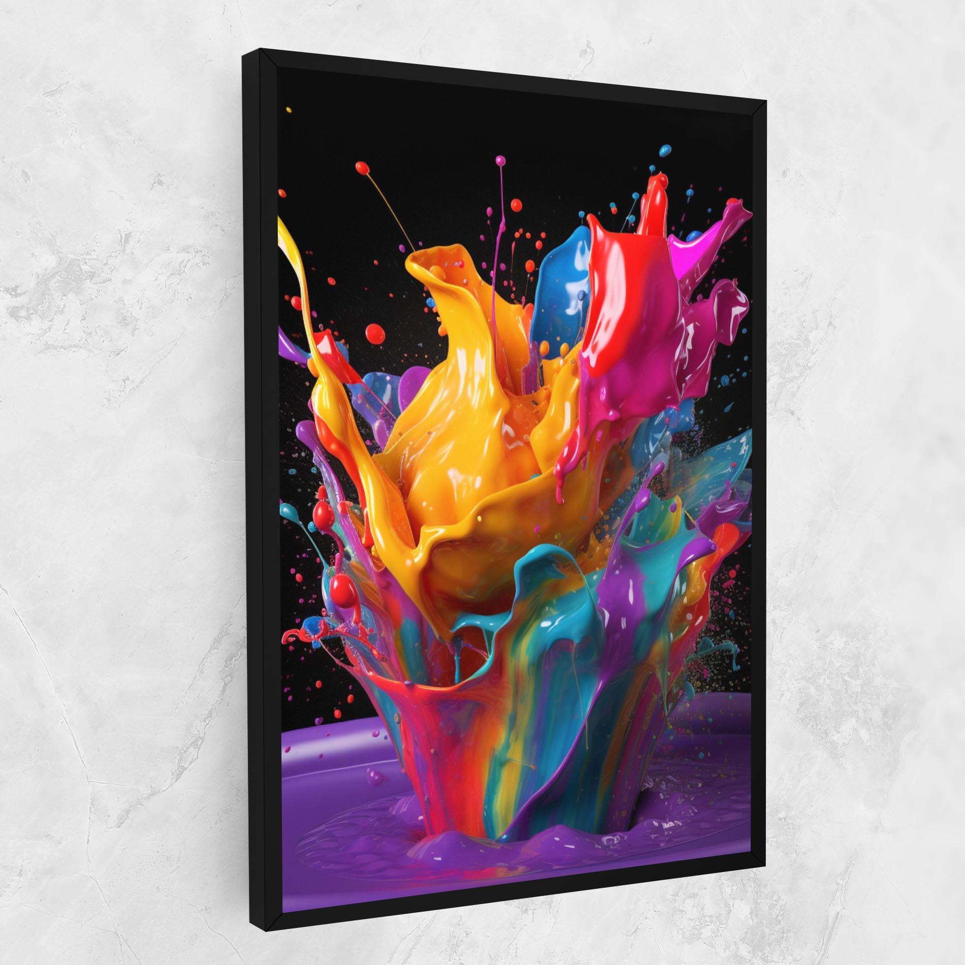Tablou Canvas Brightly Color Splashing mockup 1
