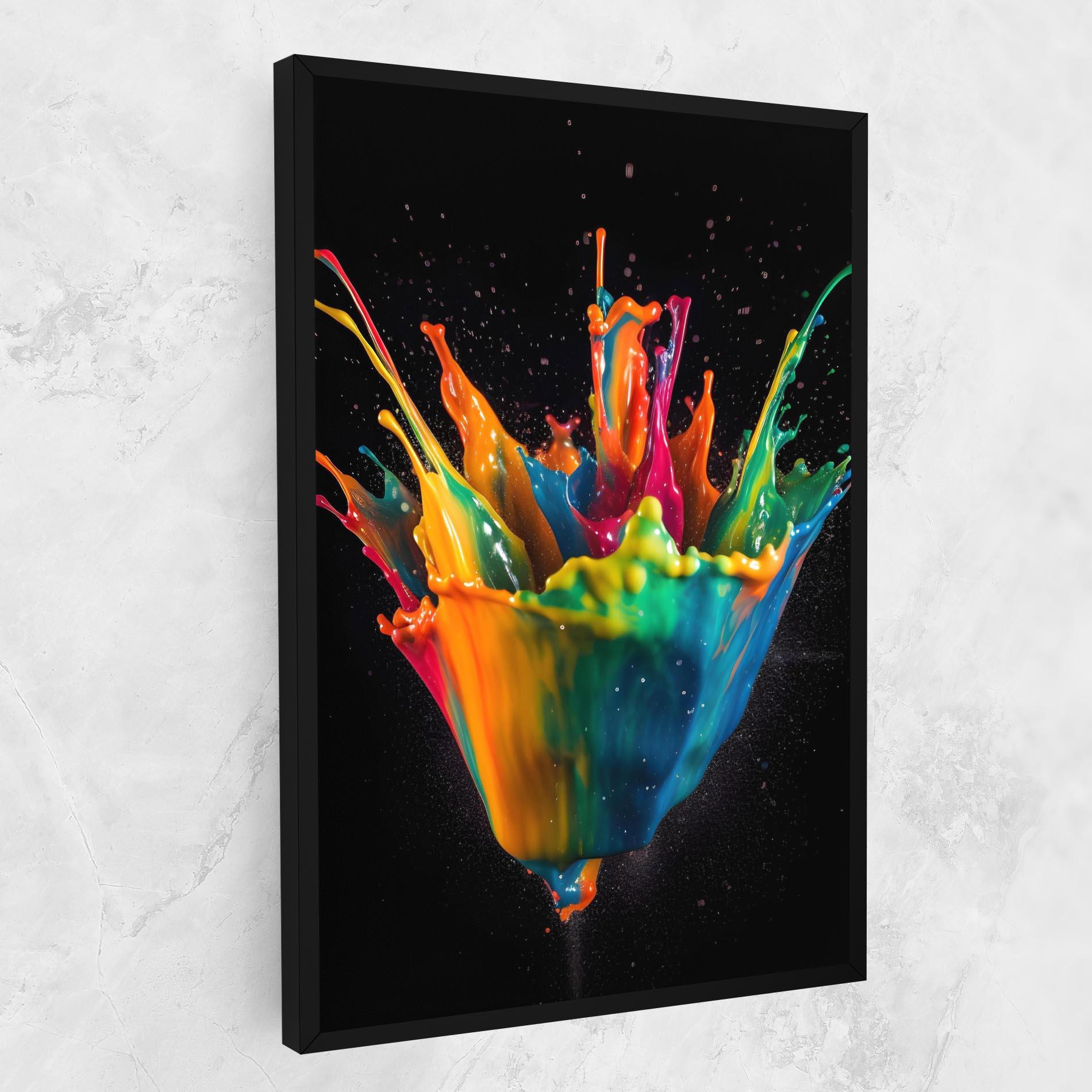 Tablou Canvas Colorful Paint Dropped mockup 1