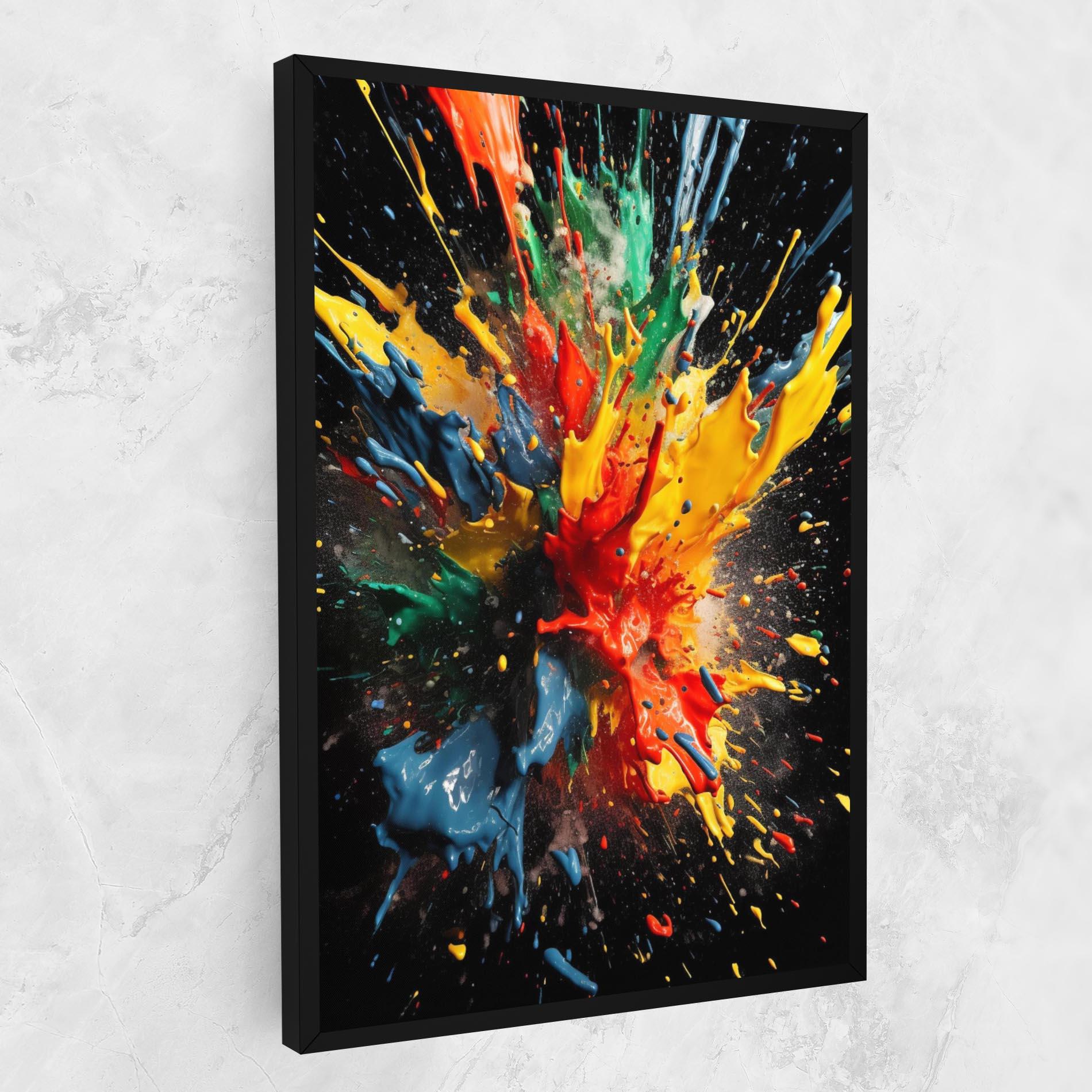 Tablou Canvas Floating Color Splash mockup 1