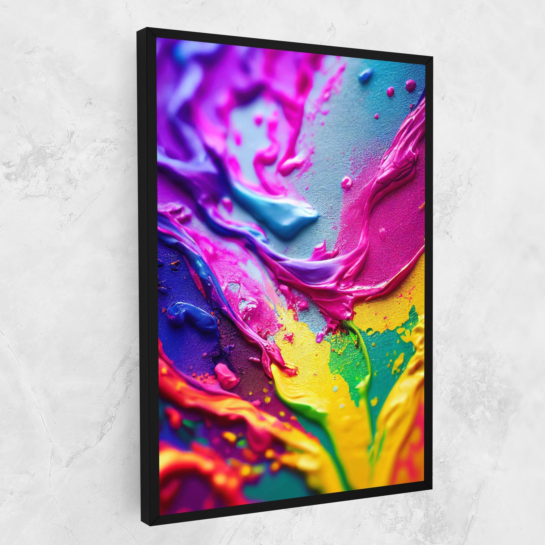 Tablou Canvas Pink Purple Close Up mockup 1