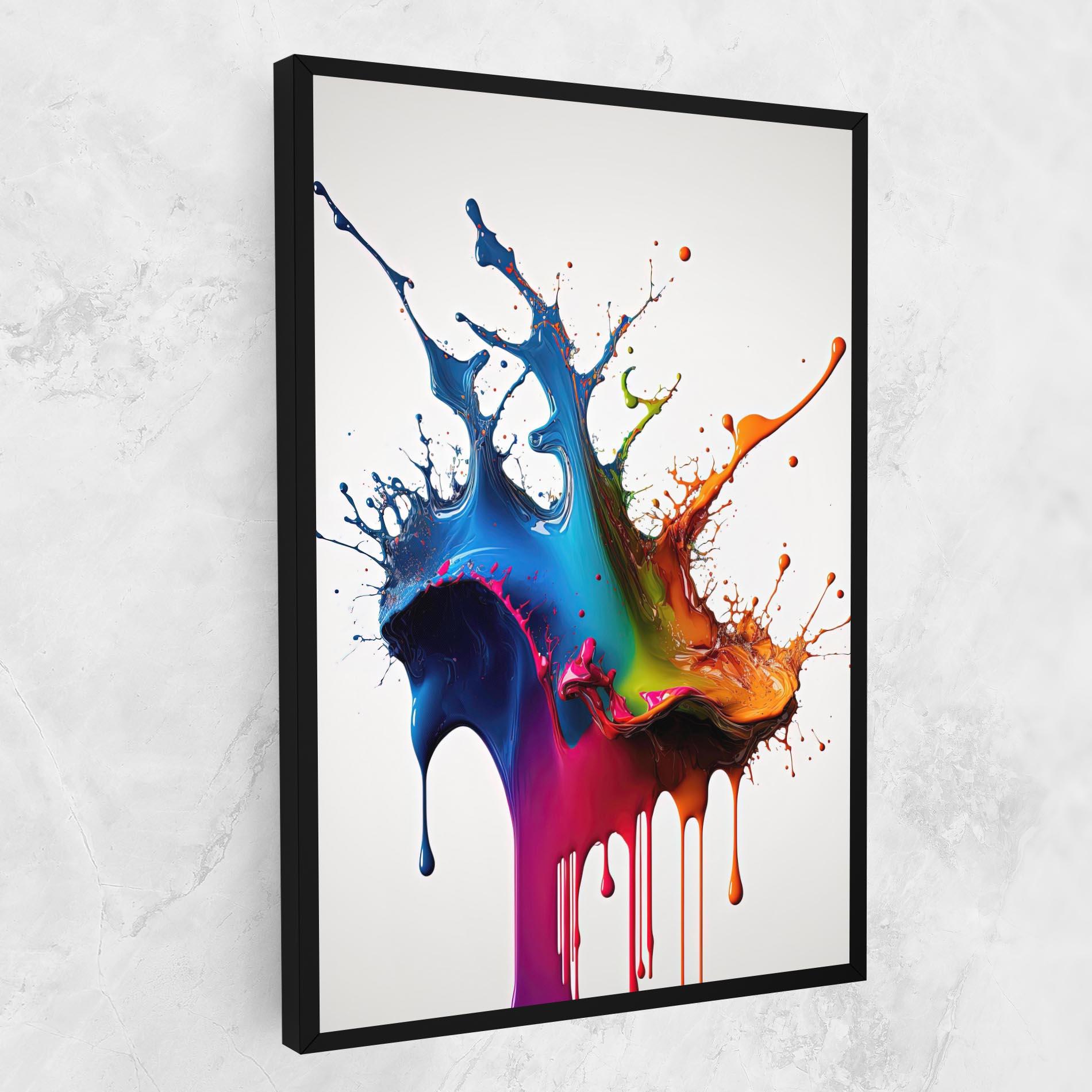 Tablou Canvas Yellow Blue Floating mockup 1