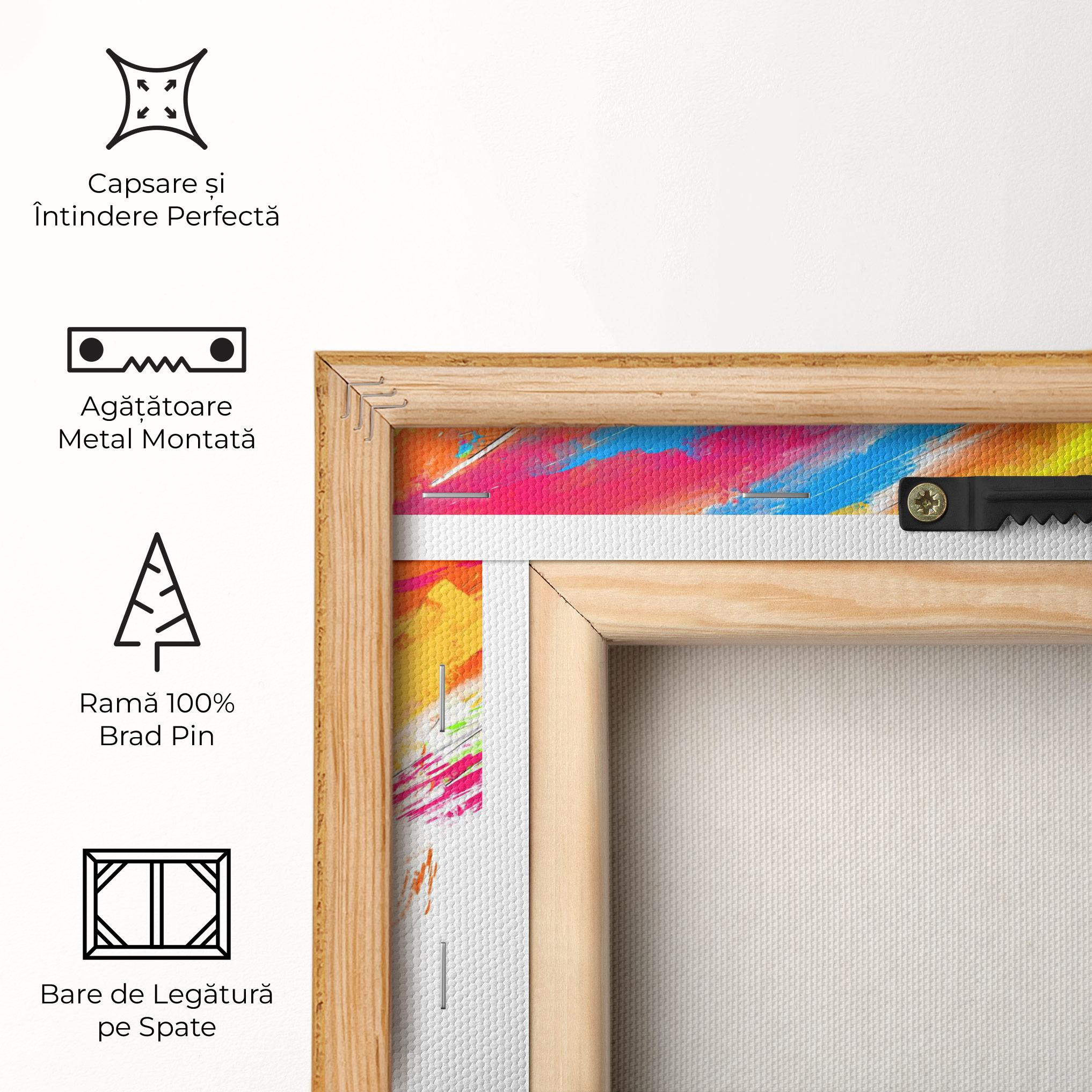 Tablou Canvas Abstract Blue Yellow mockup 5