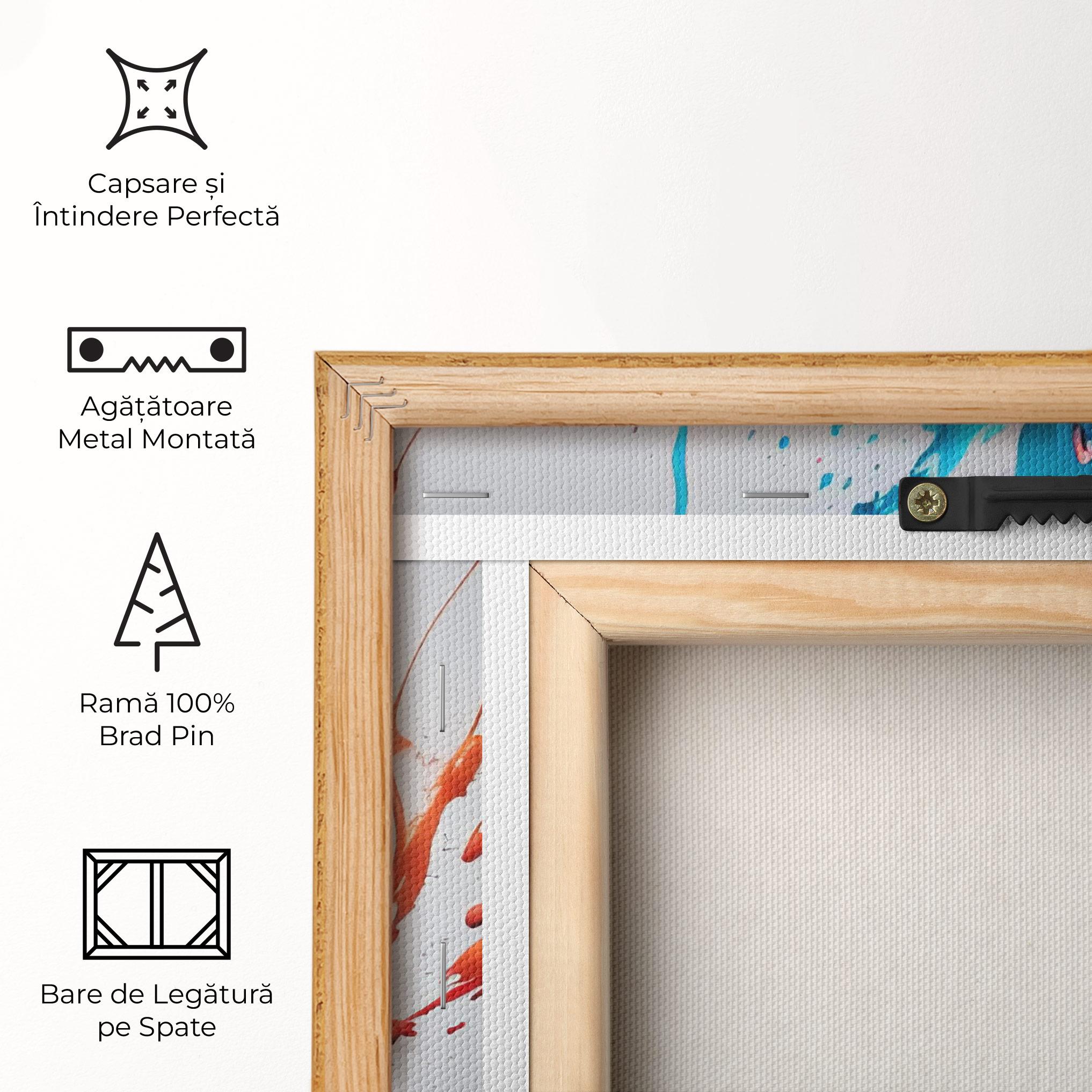 Tablou Canvas Blue Pink Splash mockup 5