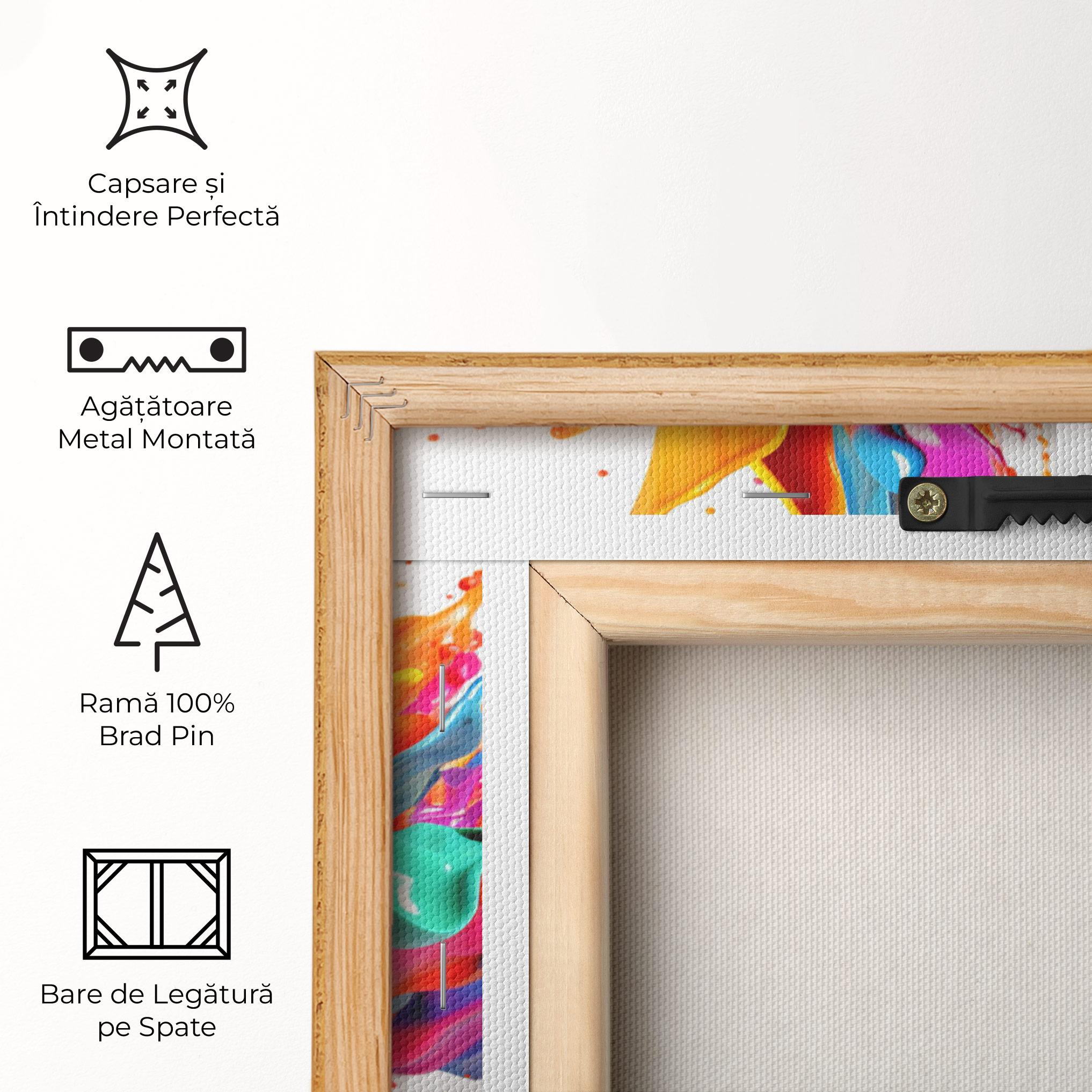 Tablou Canvas Blue Yellow Splash mockup 5