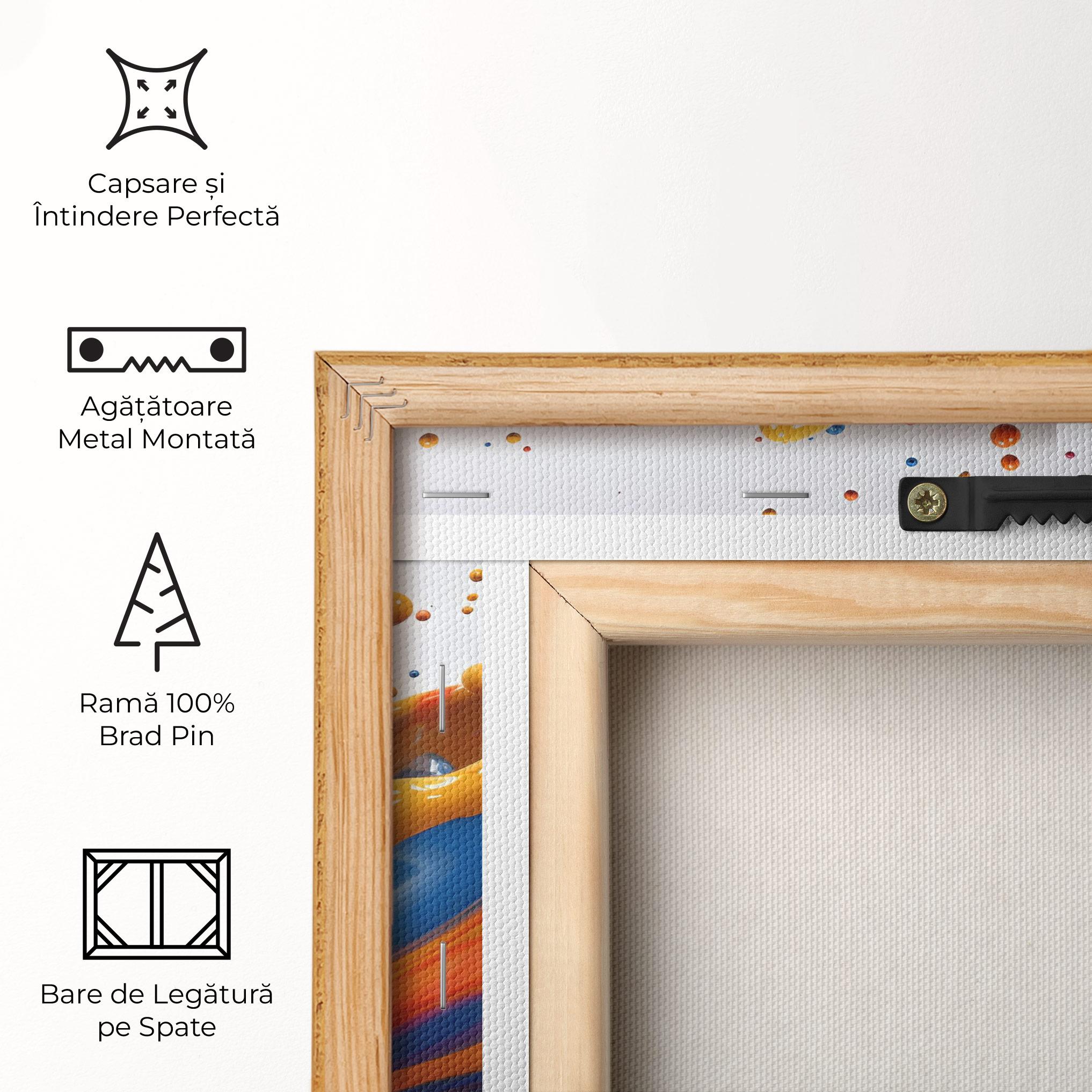 Tablou Canvas Colorful Liquid Yellow Splash mockup 5