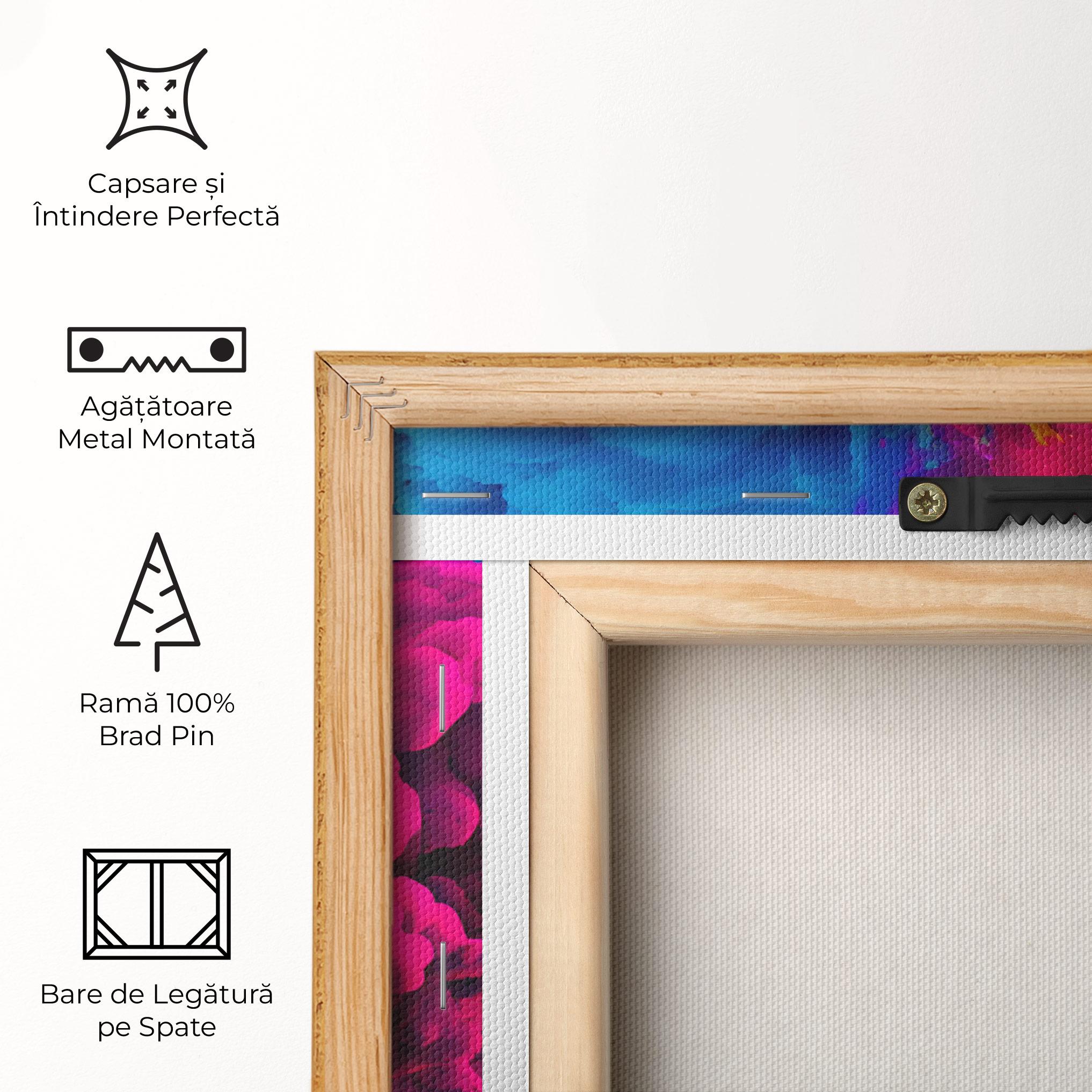 Tablou Canvas Colorful Paint Explosion mockup 5