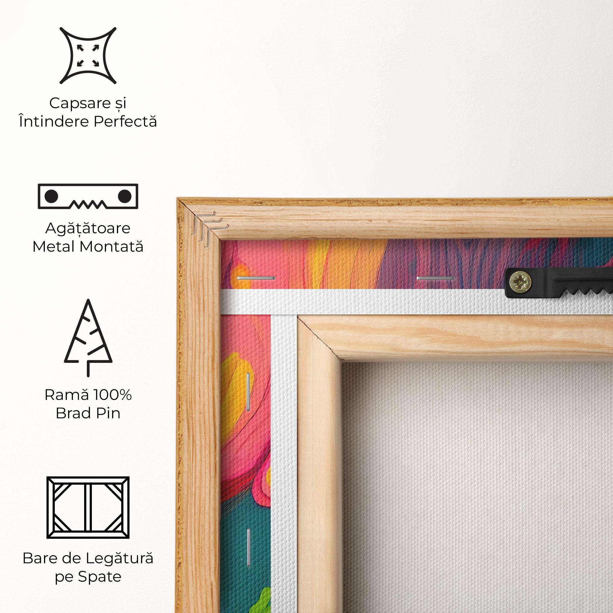 Tablou Canvas Dried Mixed Paint mockup 5