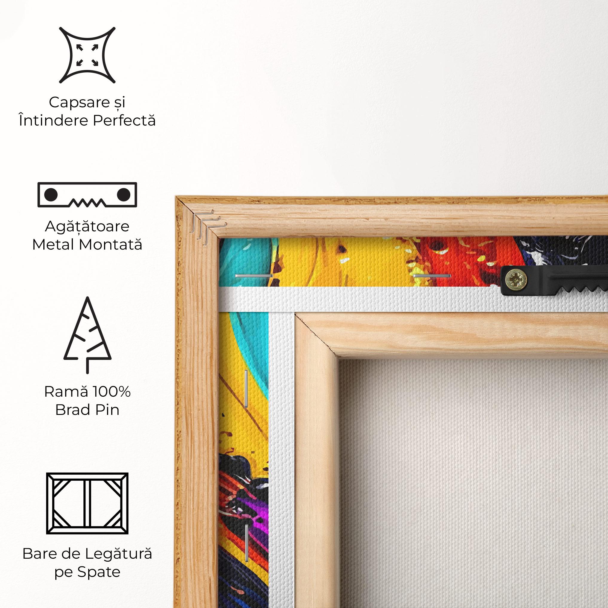 Tablou Canvas Pretty Splash Color mockup 5