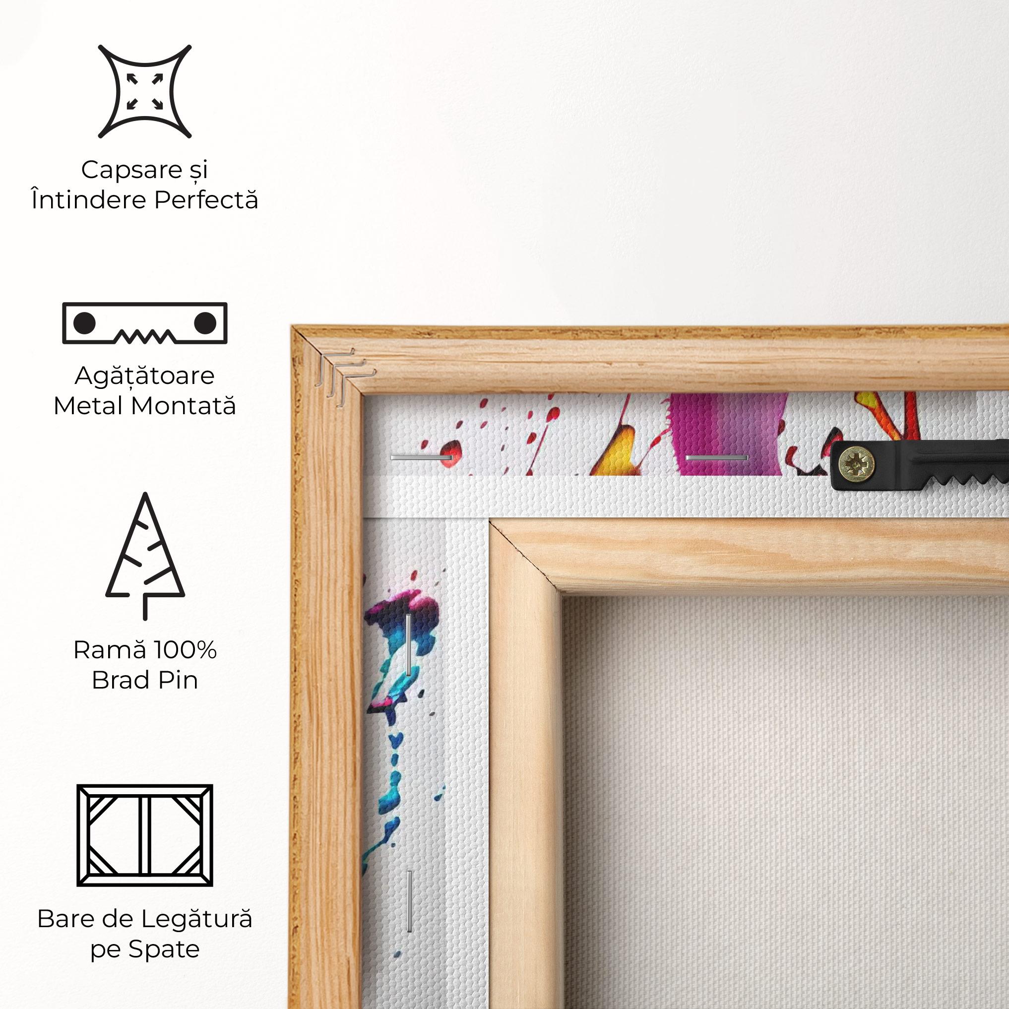 Tablou Canvas Purple Blue Splash mockup 5