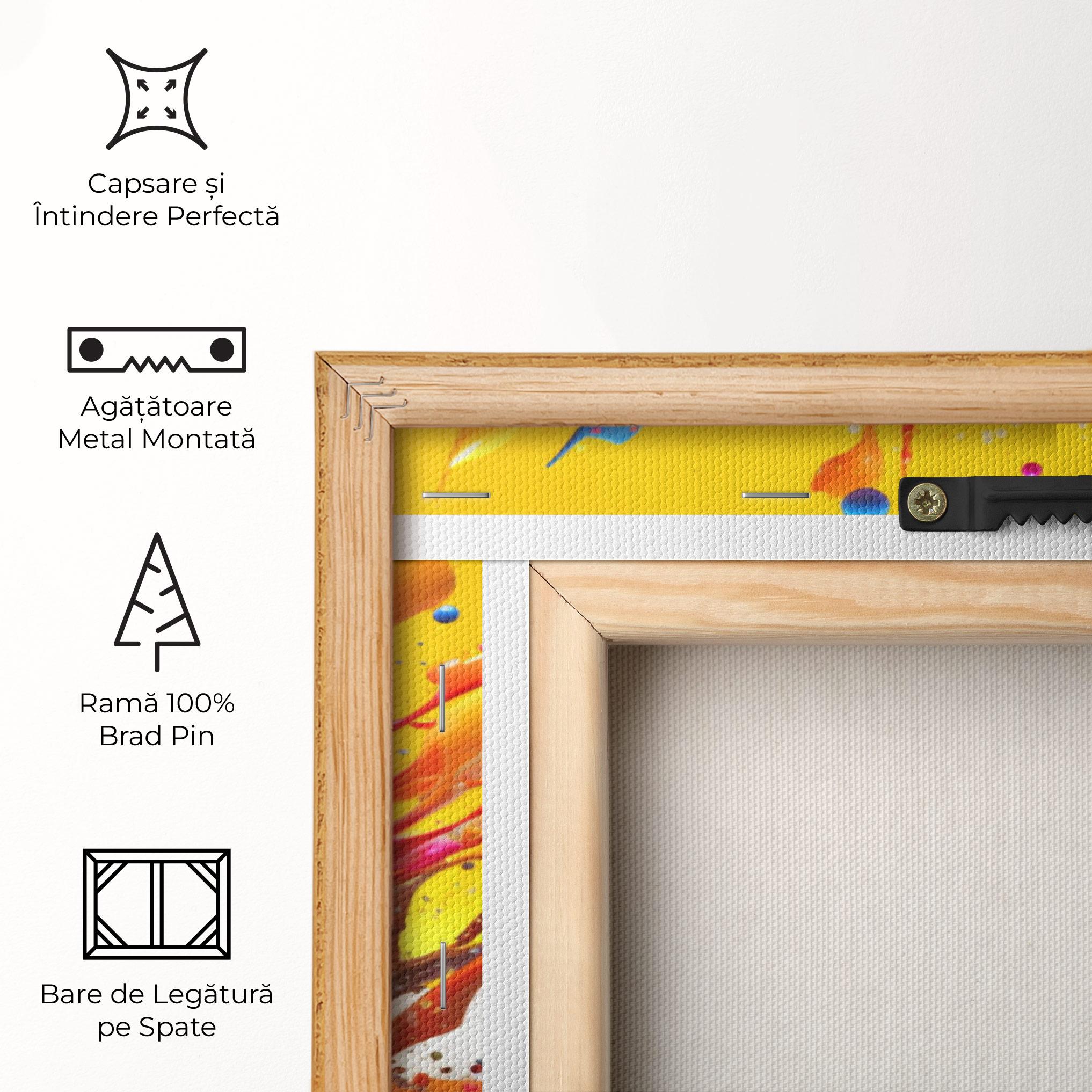 Tablou Canvas Yellow Ball Splash mockup 5