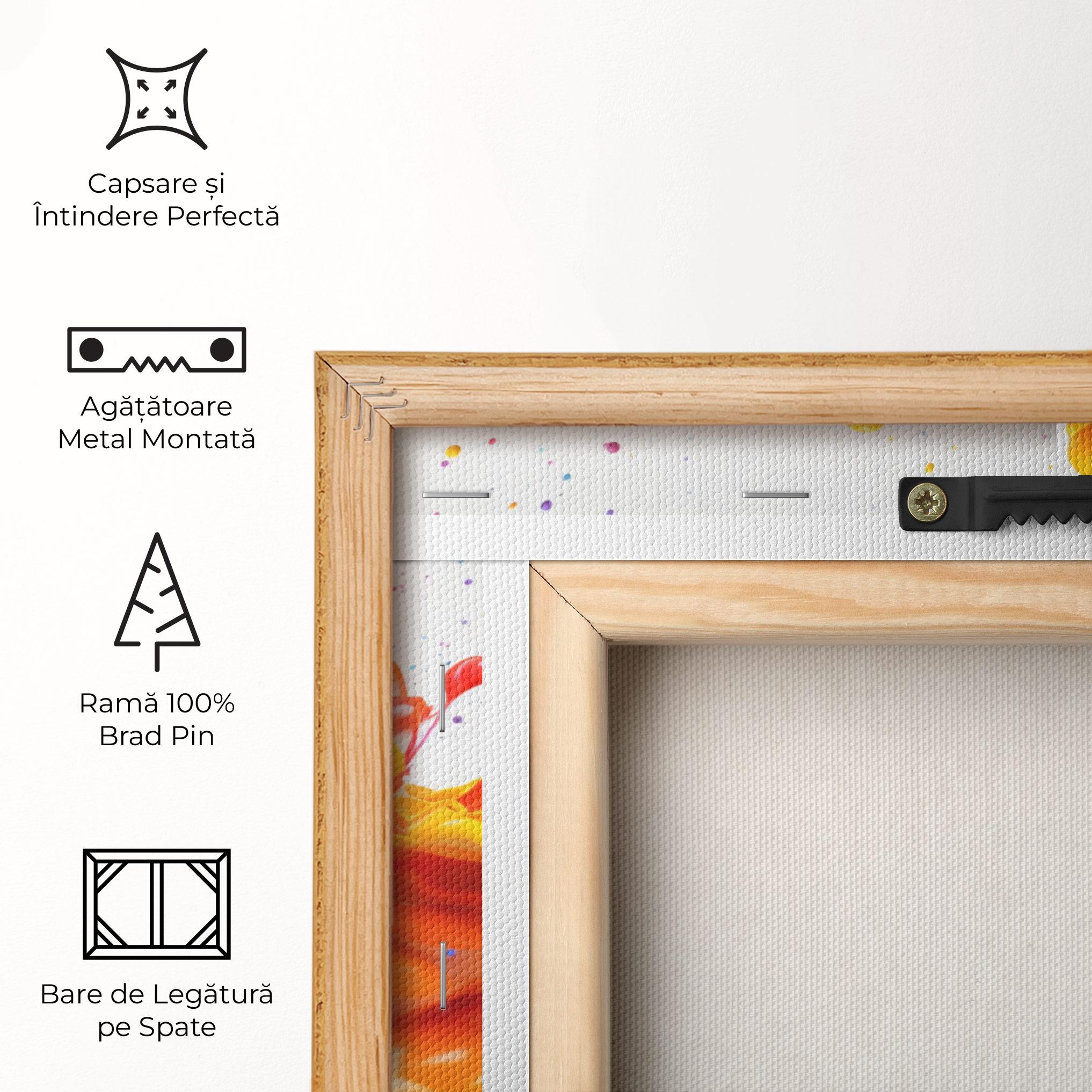 Tablou Canvas Yellow Blue Splash mockup 5