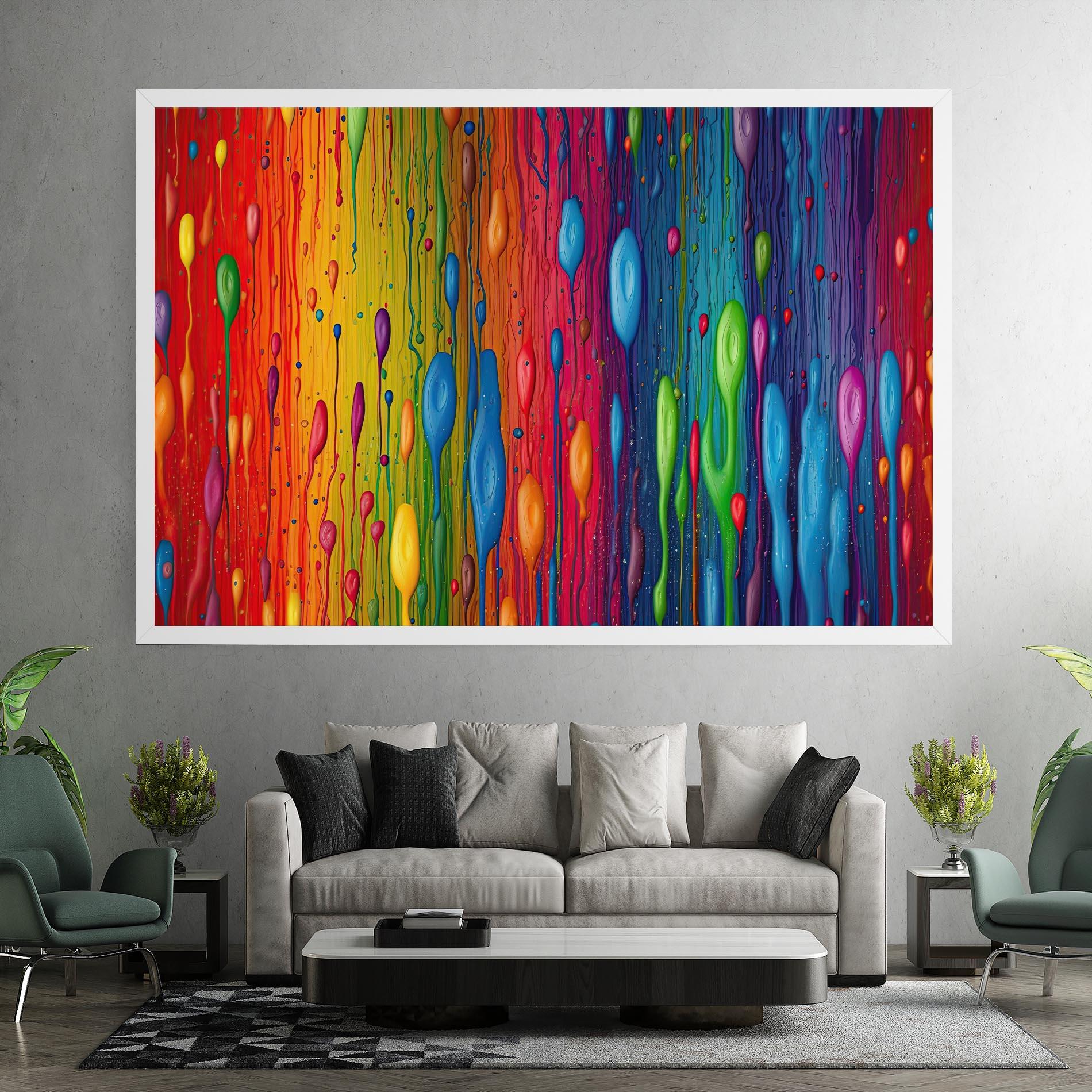 Tablou Canvas Abstract Rainbow Pattern mockup 7