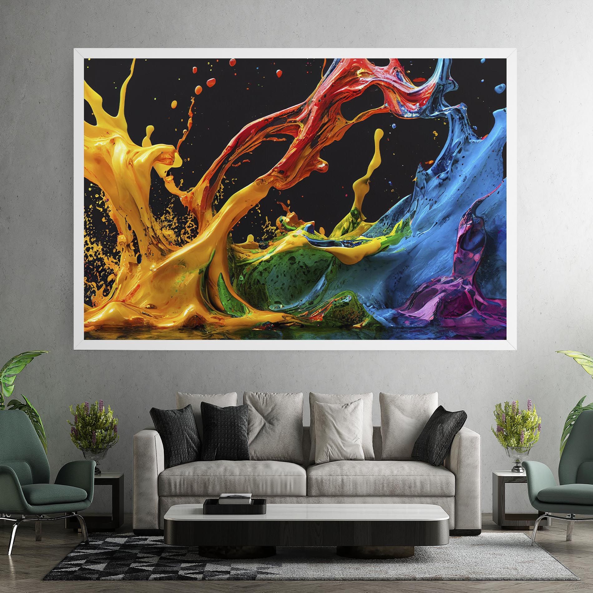 Floating Yellow Splay mockup 7