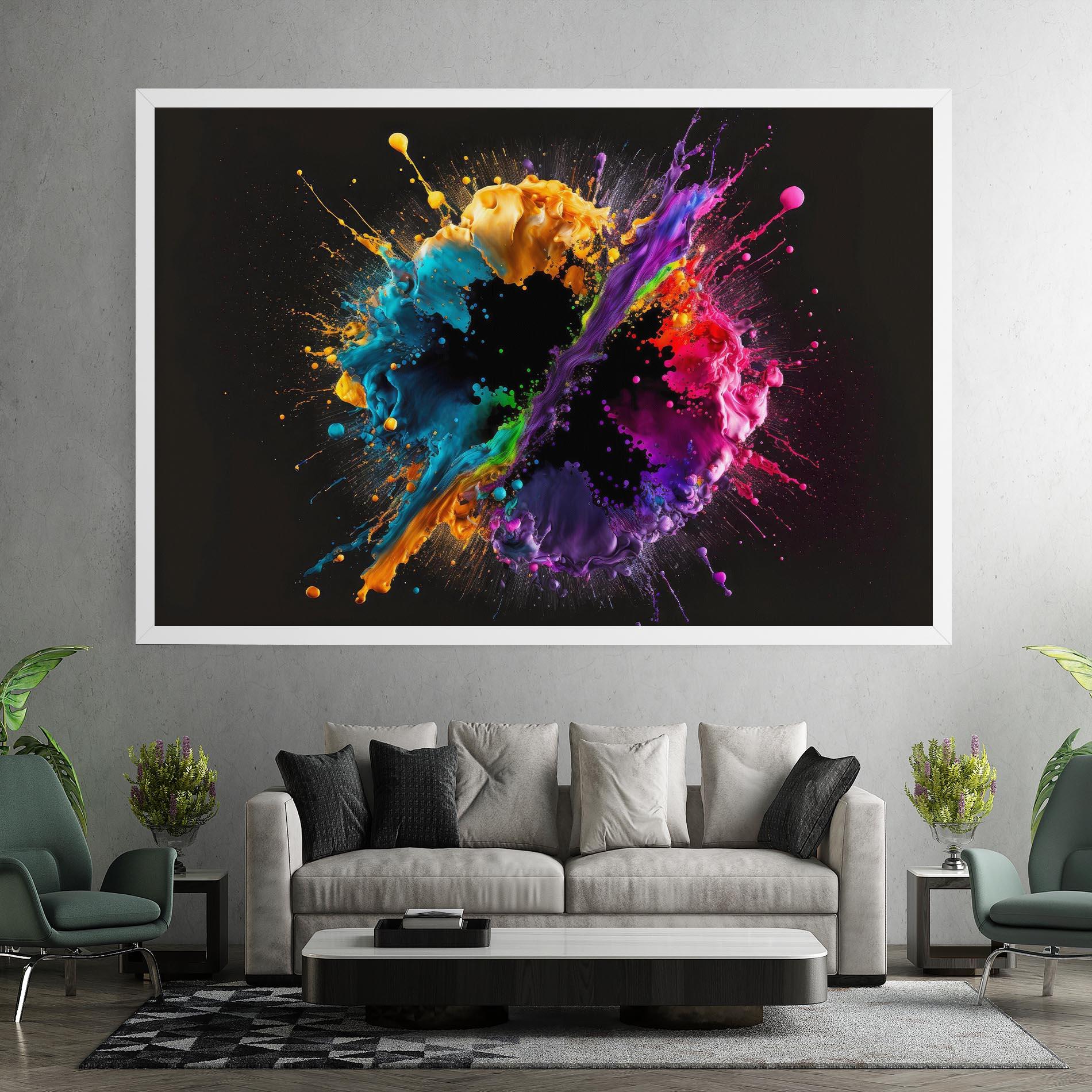 Tablou Canvas Oily Splash Explosion mockup 7