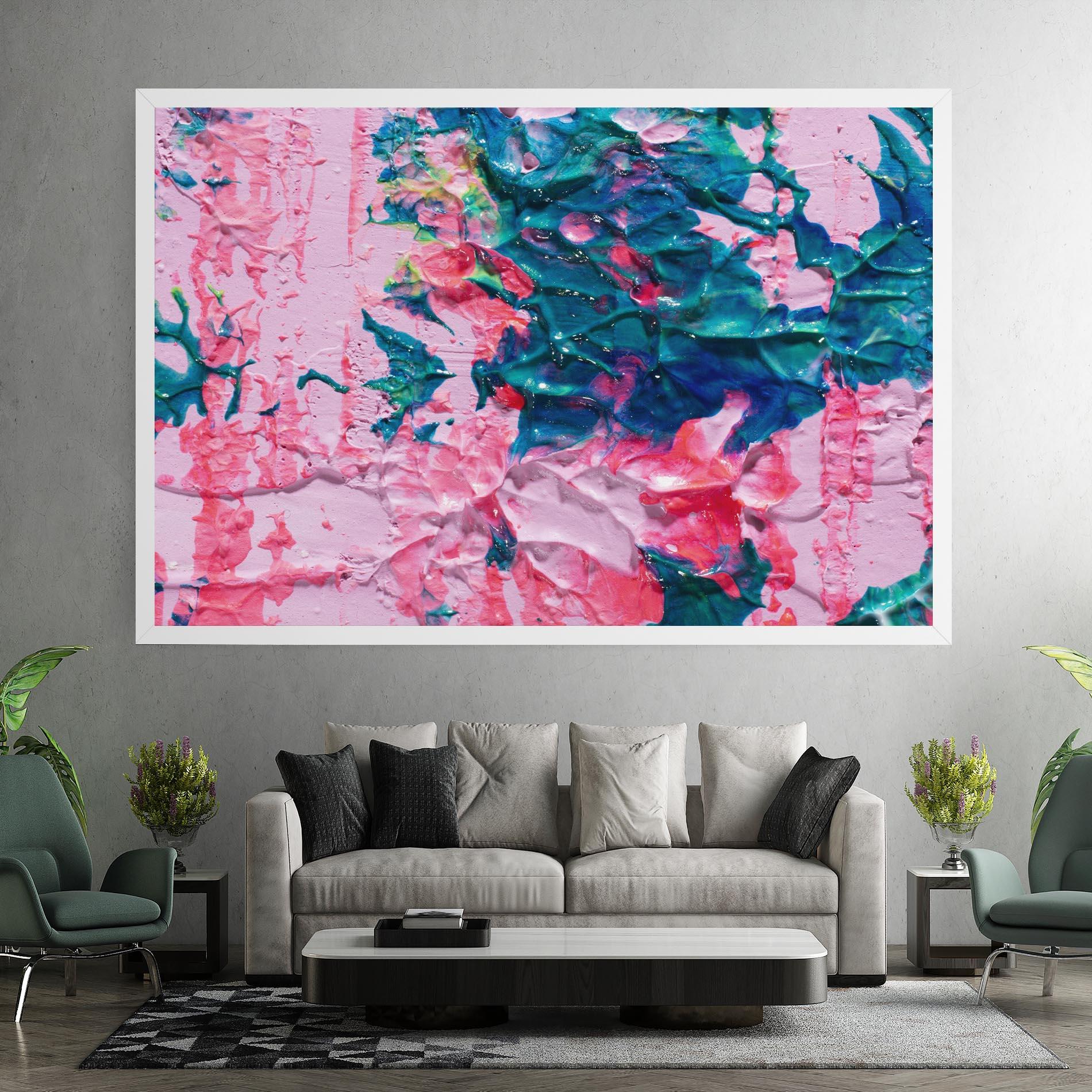 Tablou Canvas Pink Close Up mockup 7