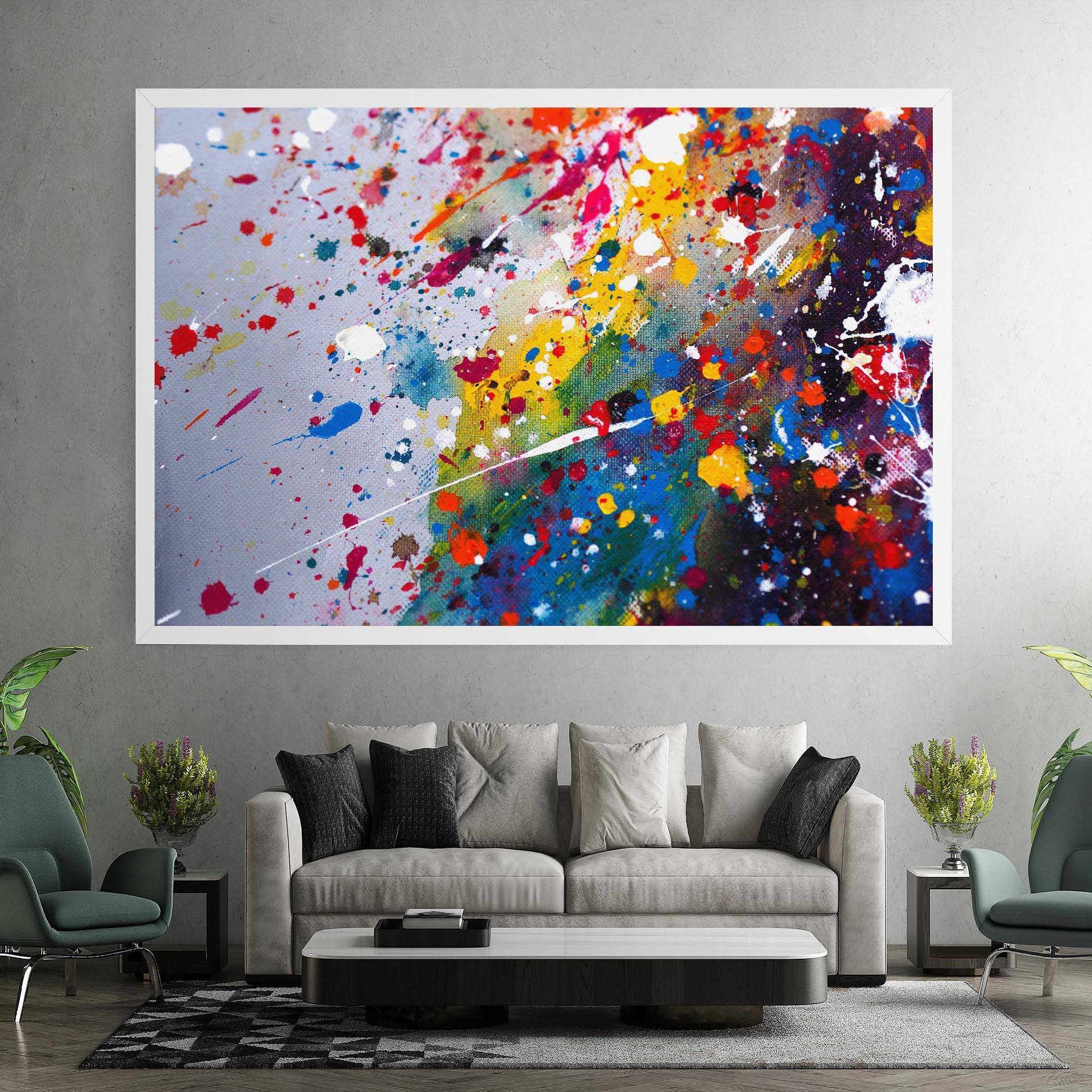 Tablou Canvas Watercolor Drops mockup 7