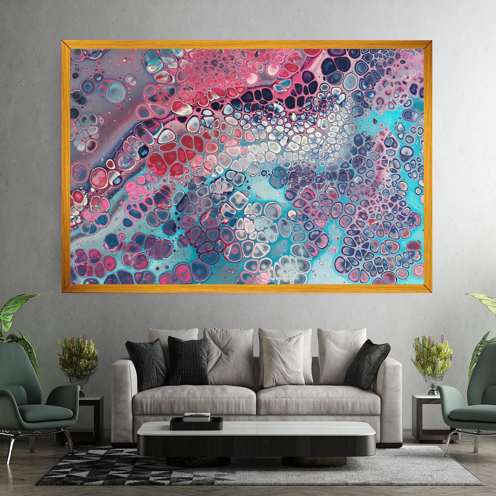 Tablou Canvas Abstract Blue Objects mockup 7